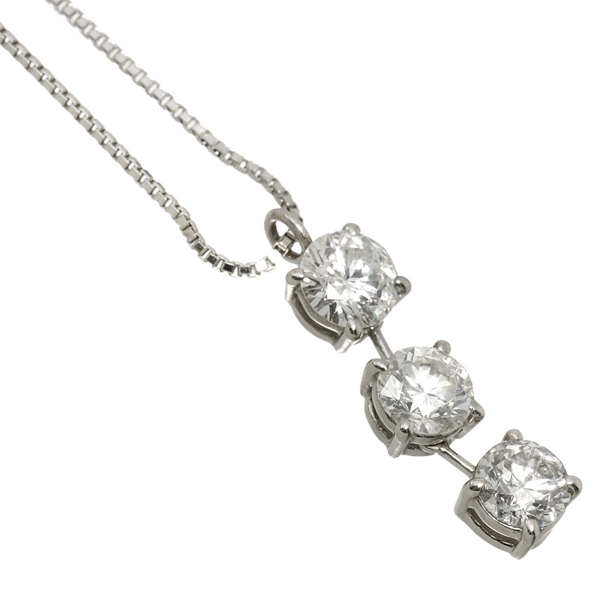 Diamond 1.00ct Necklace Pt Platinum