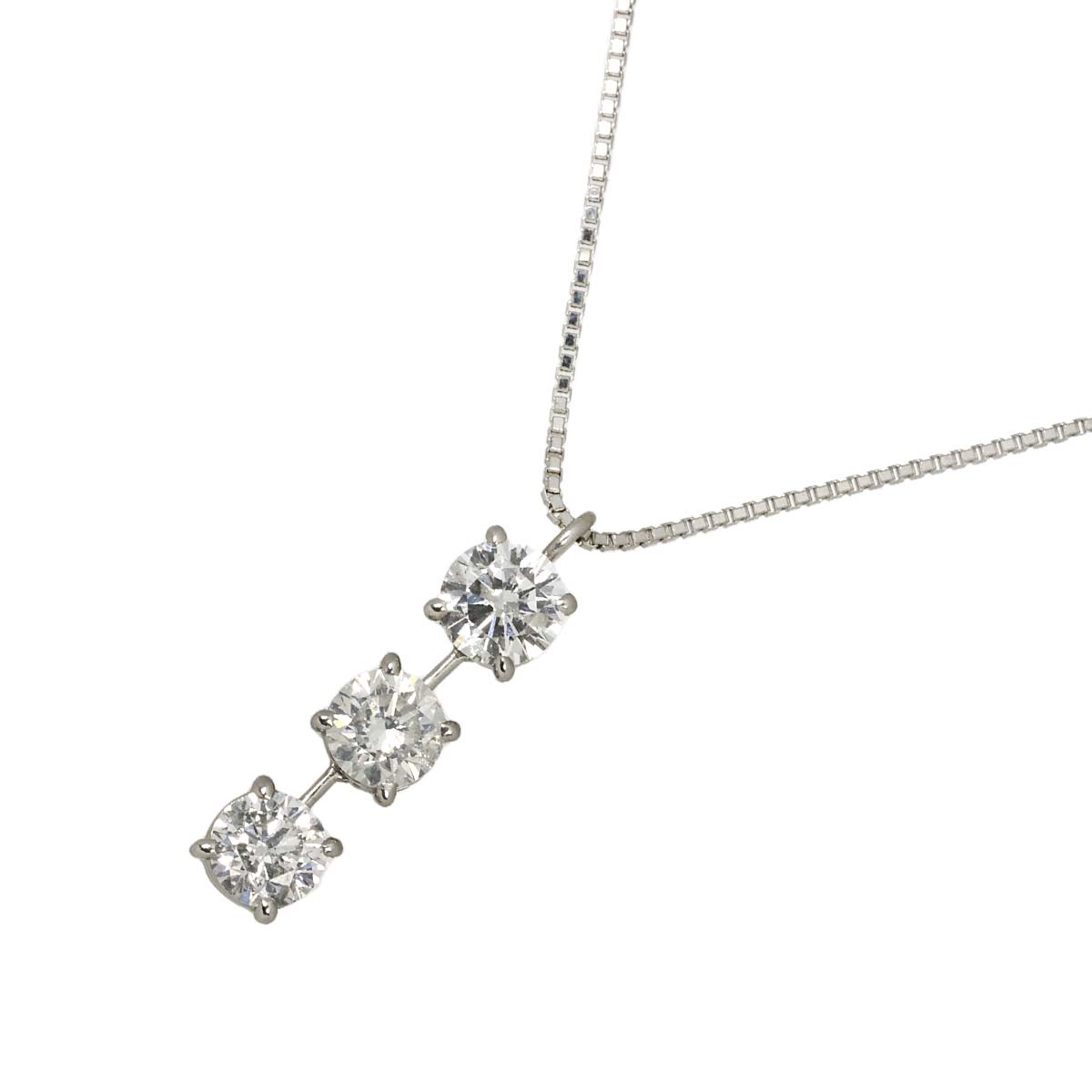 Diamond 1.00ct Necklace Pt Platinum