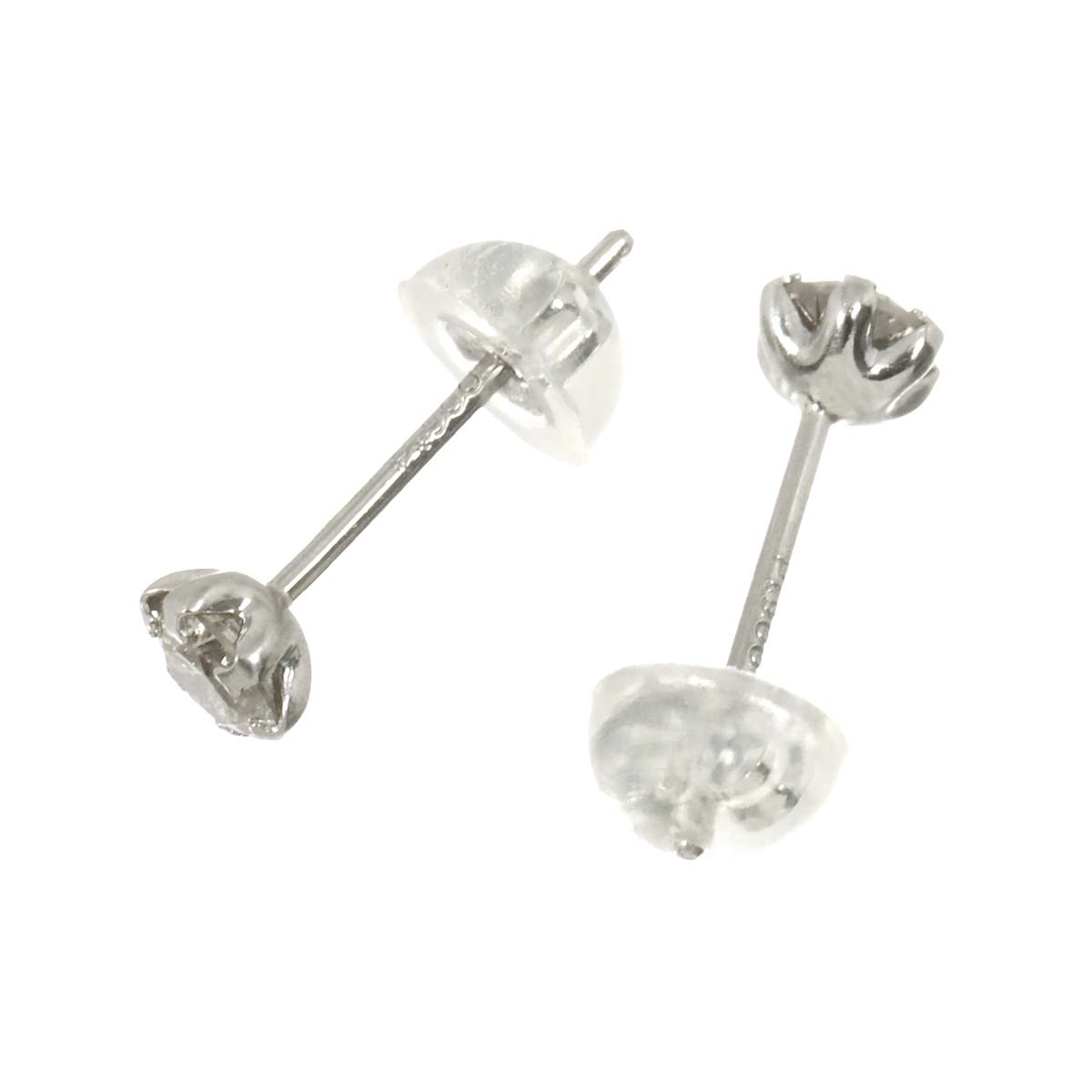 Diamond 0.15ct/0.15ct Earrings Pierced Pt Platinum
