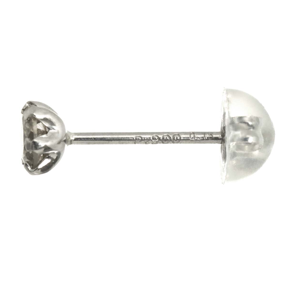 Diamond 0.15ct/0.15ct Earrings Pierced Pt Platinum
