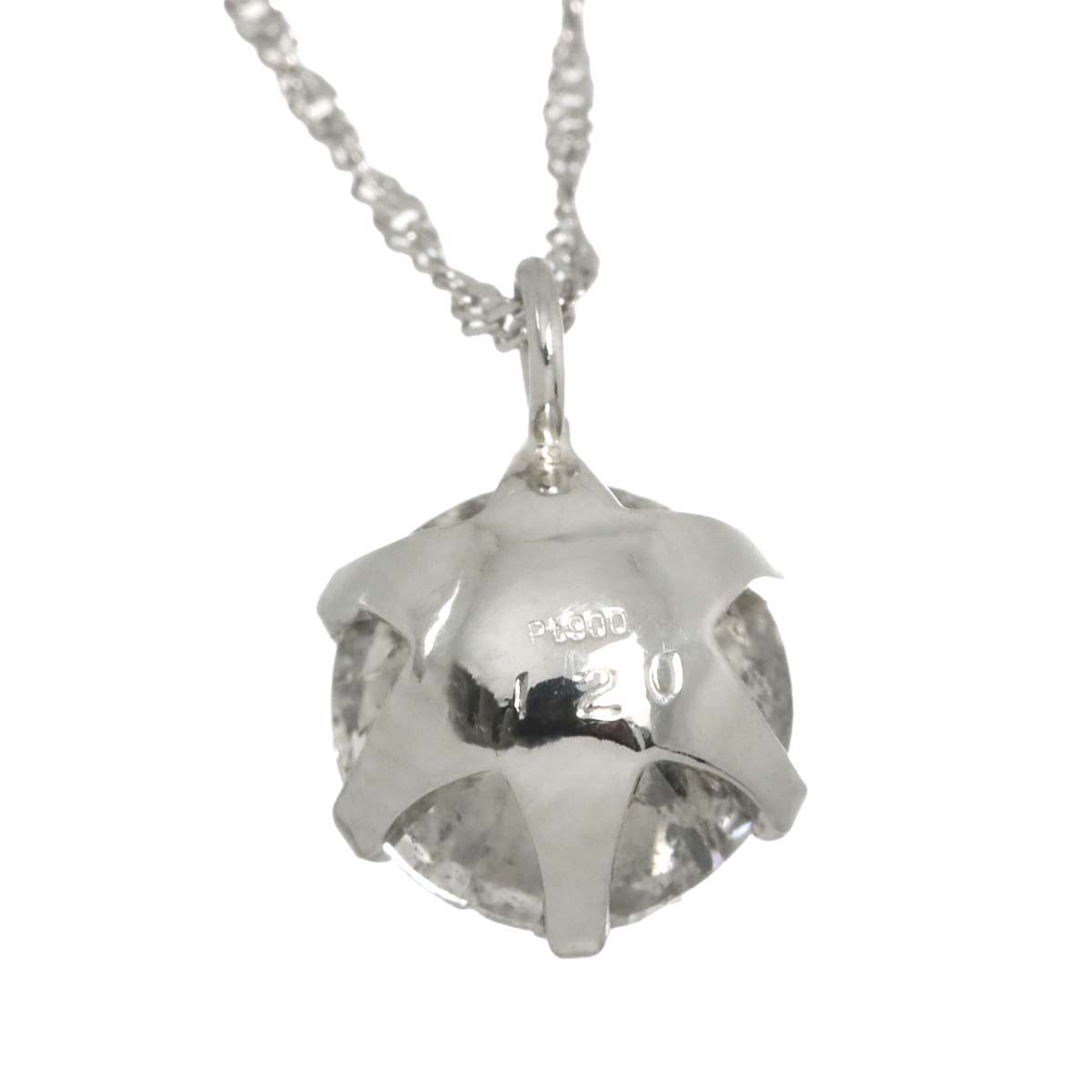 Diamond 1.120ct Necklace Pt Platinum
