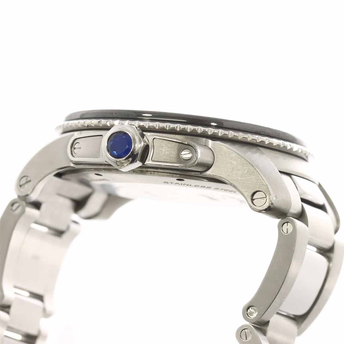 Calibre de Cartier Diver W7100057 Date Black Dial Mens Watch