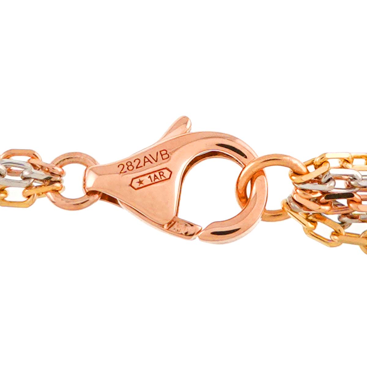 Trinity Diamond Necklace 18K YG WG PG 750