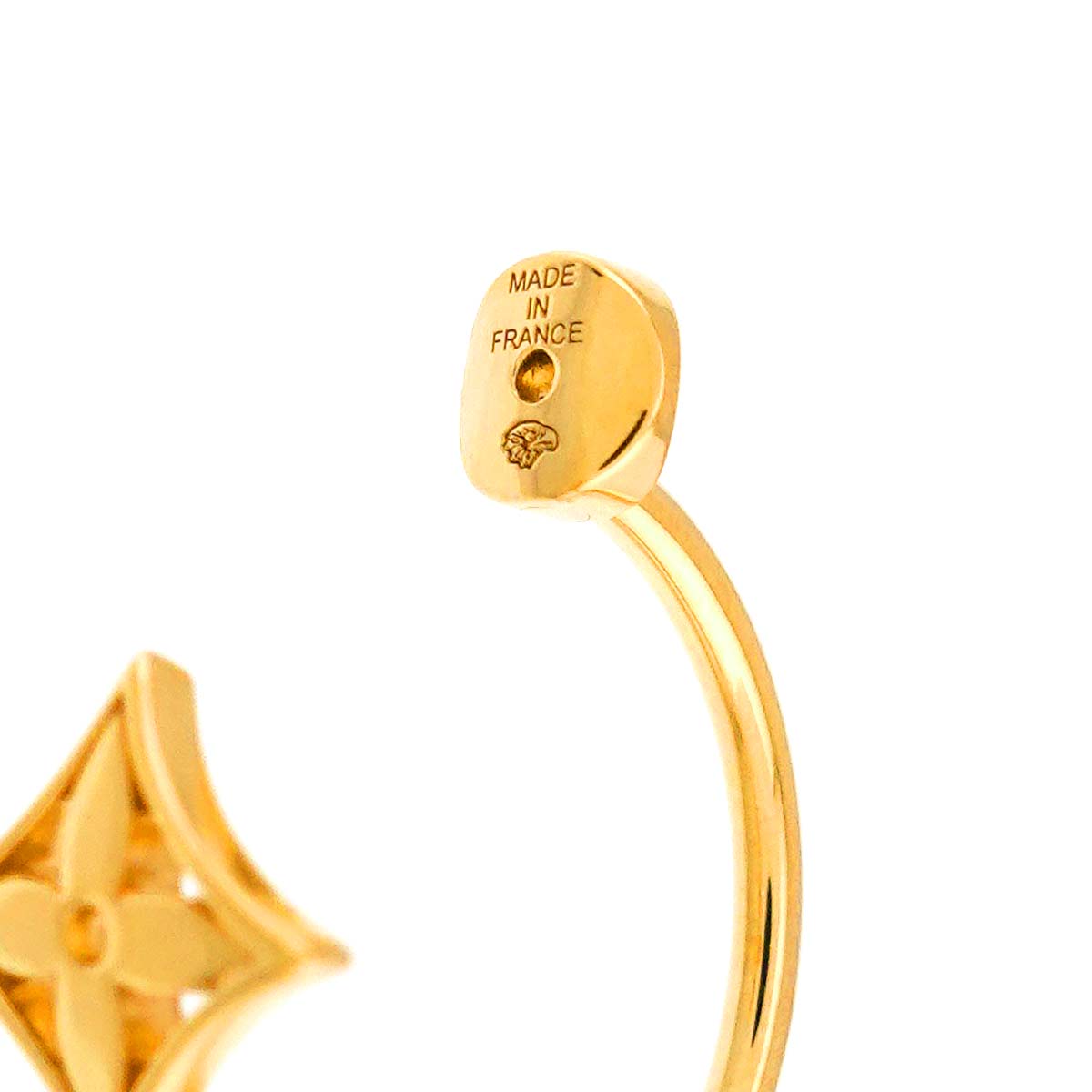 Diamond Earring Pierced 18K YG One Piece only