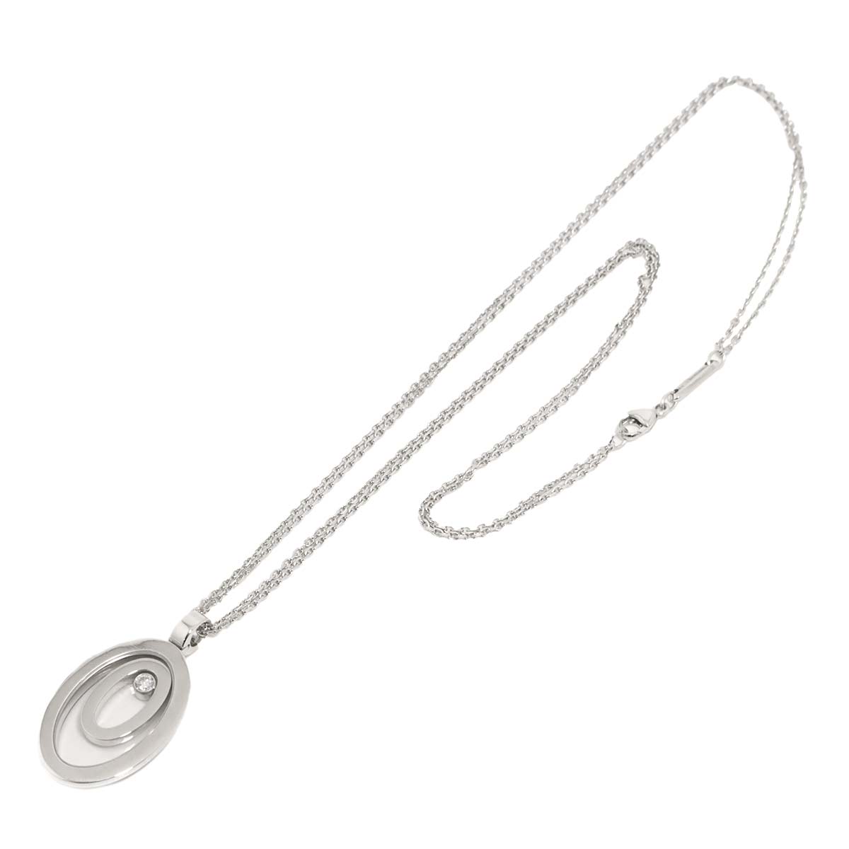 Happy Spirit Diamond Necklace 18K White Gold 750