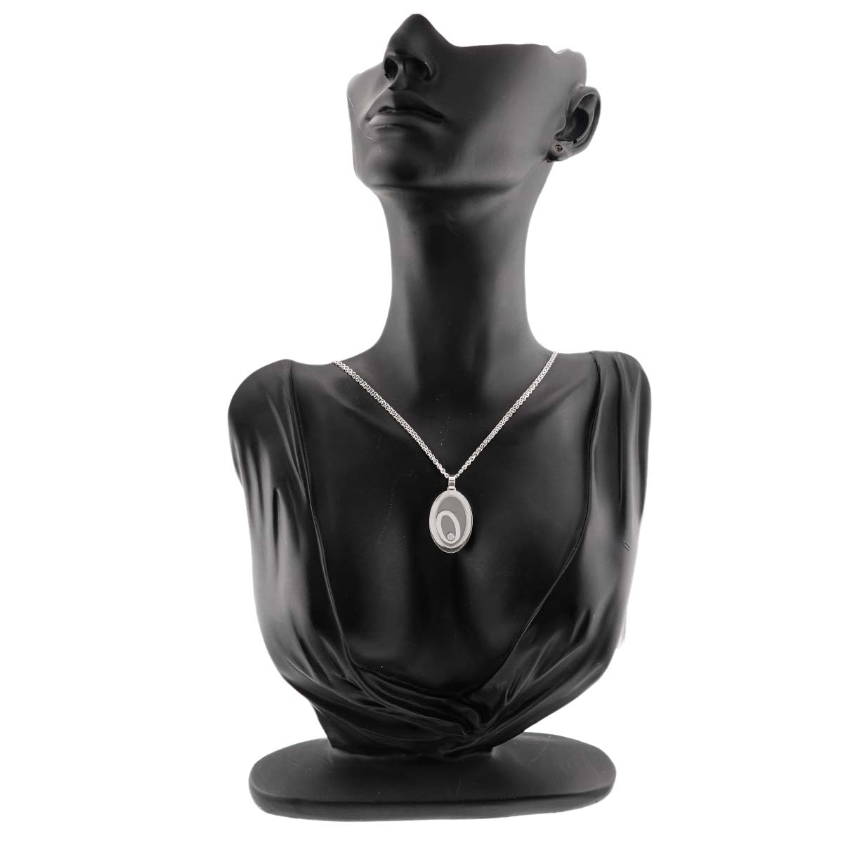 Happy Spirit Diamond Necklace 18K White Gold 750