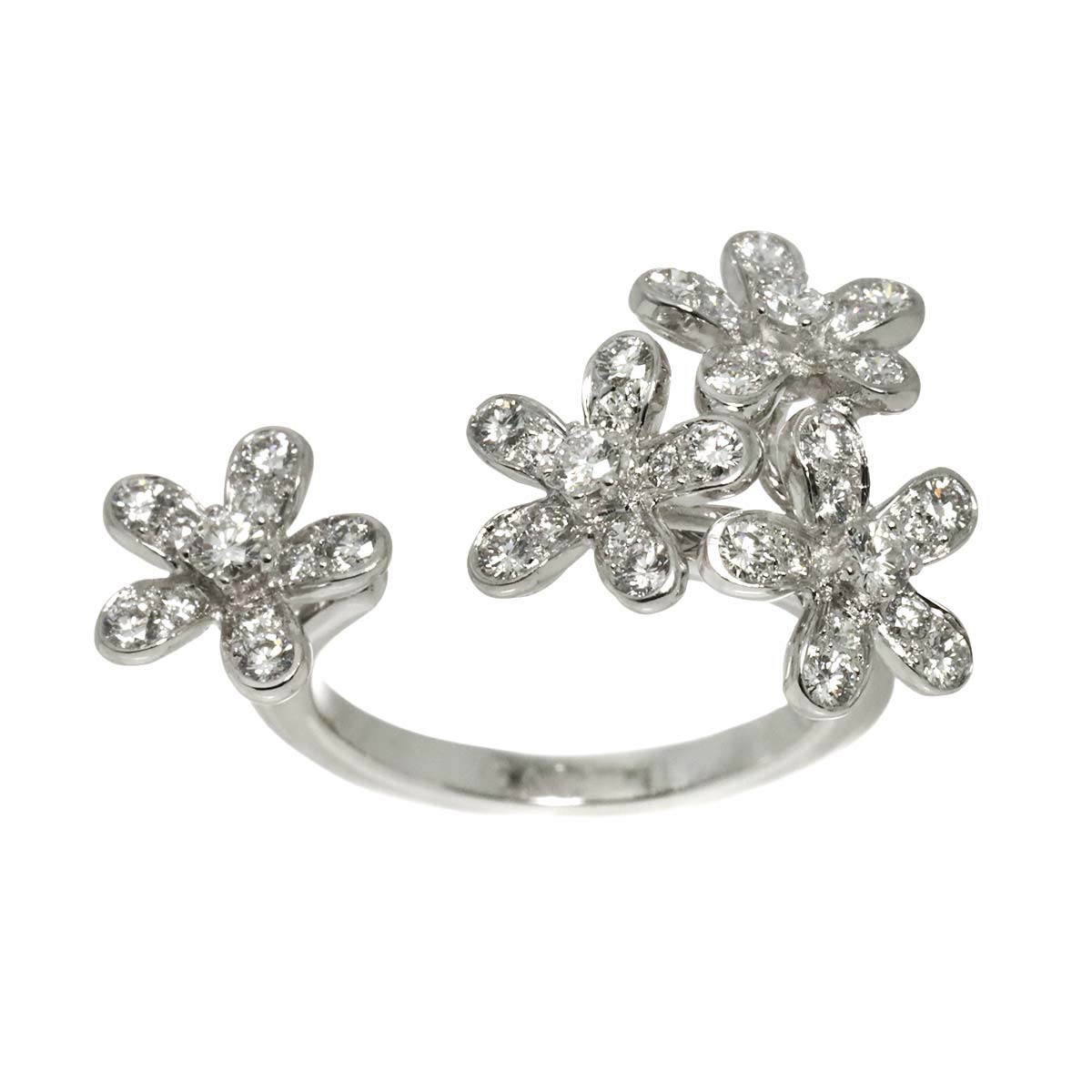 Socrates Diamond Ring 18K WG 750 size51 5.5-5.75(US)