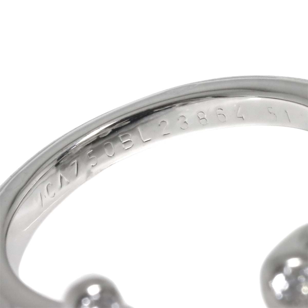 Socrates Diamond Ring 18K WG 750 size51 5.5-5.75(US)