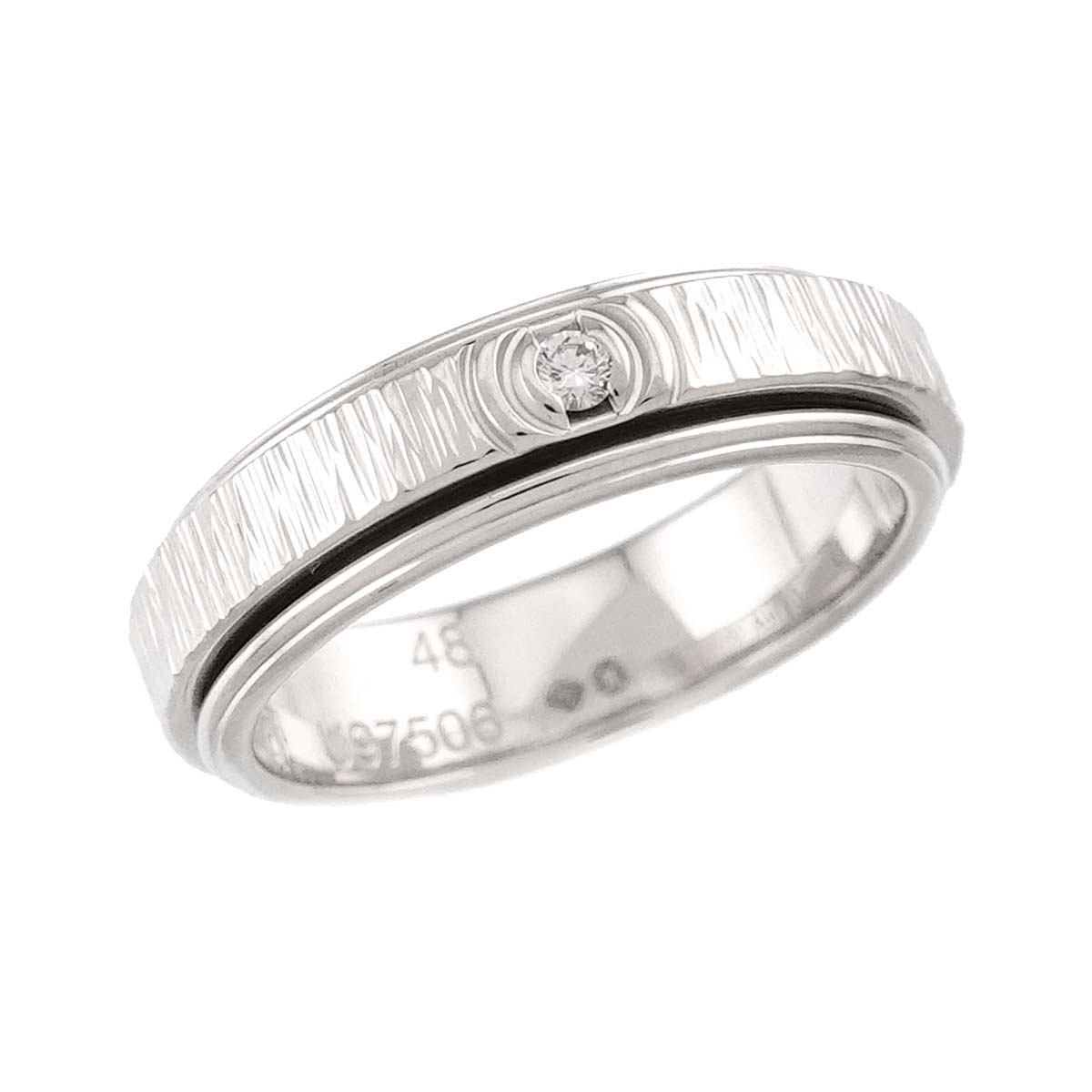 Possession Diamond Ring 18K White Gold 750 size48 4.5(US)