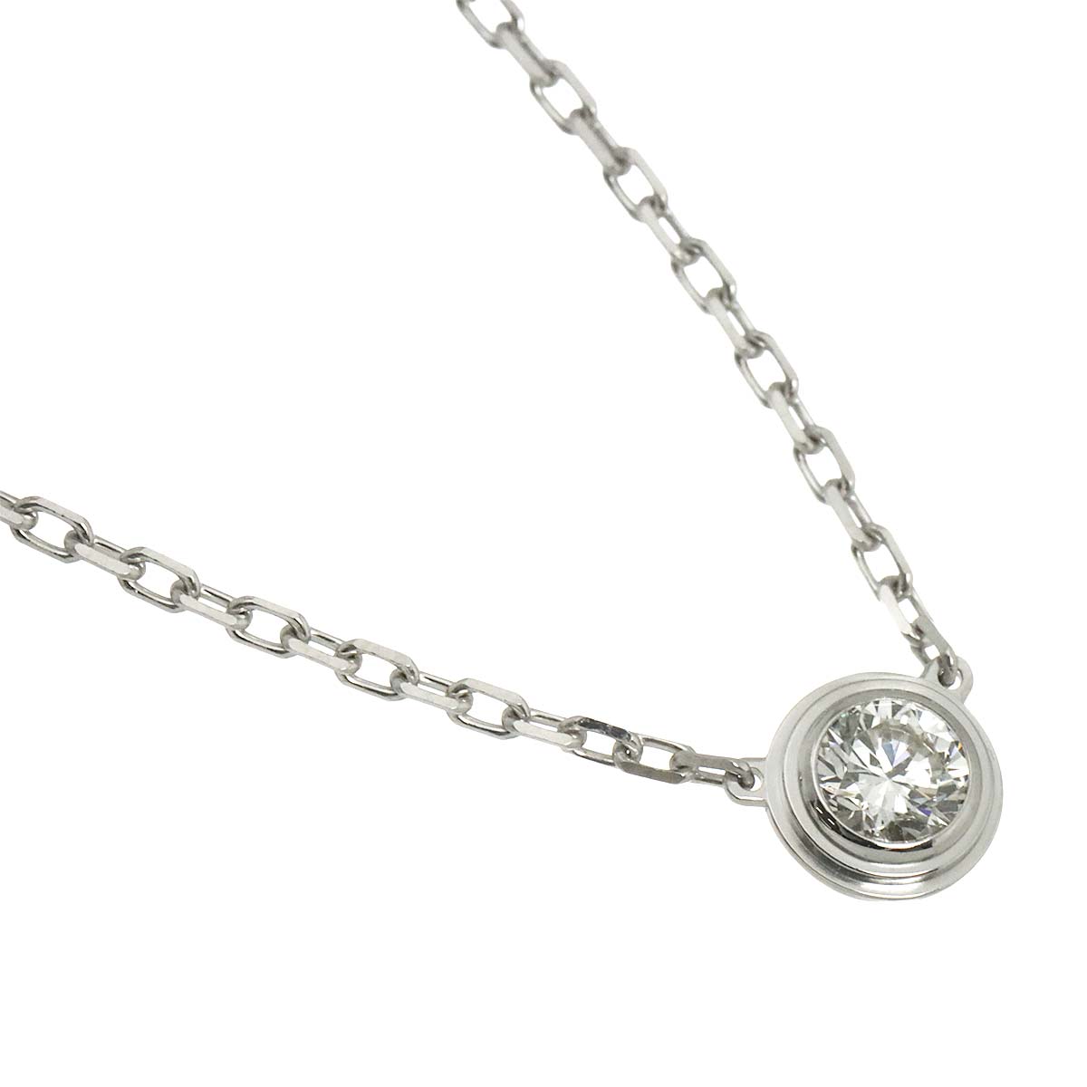 d Amour Diamond LM Necklace 18K WG 750