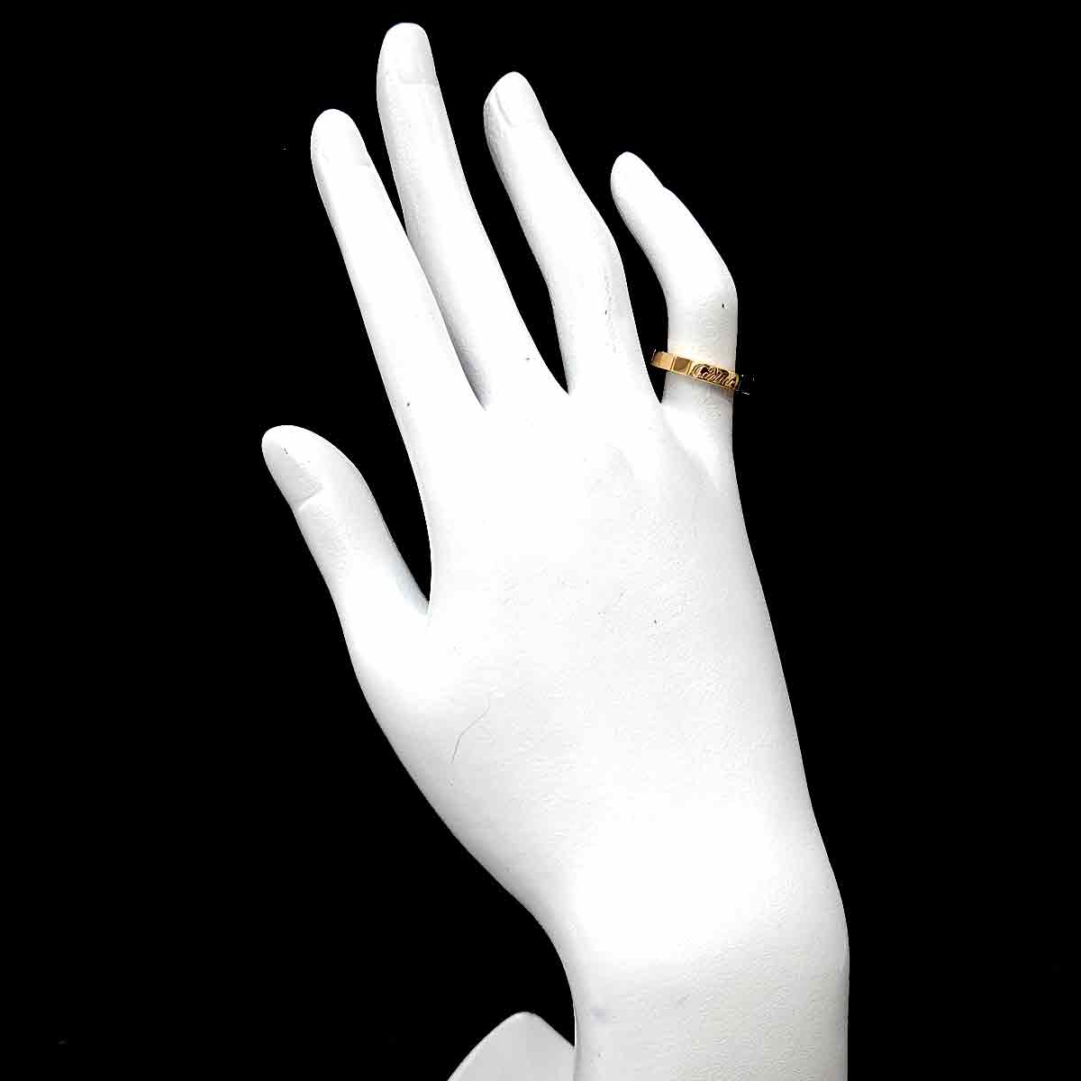 Laniere Ring 18K Yellow Gold 750 Size48 4.5(US)
