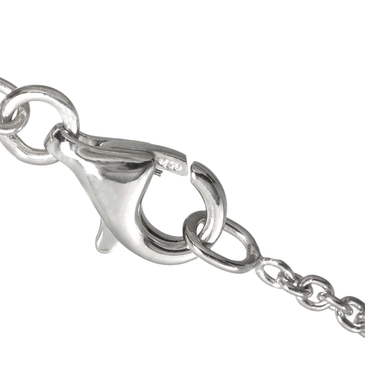 BlueTopaz Diamond Necklace 18K WG 750