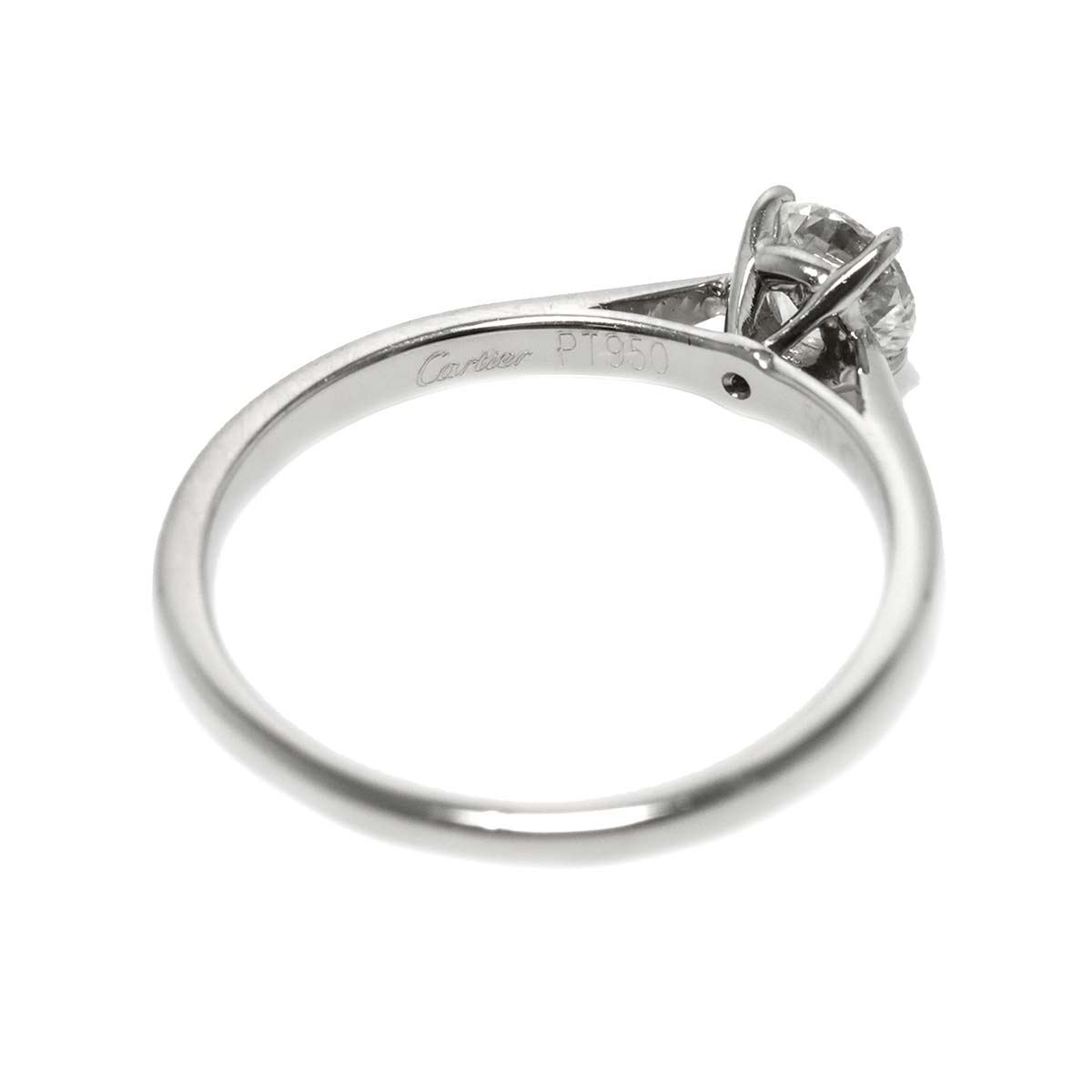 Solitaire Diamond 0.35ct G/VVS1 Ring Pt Size50 4.75-5(US)