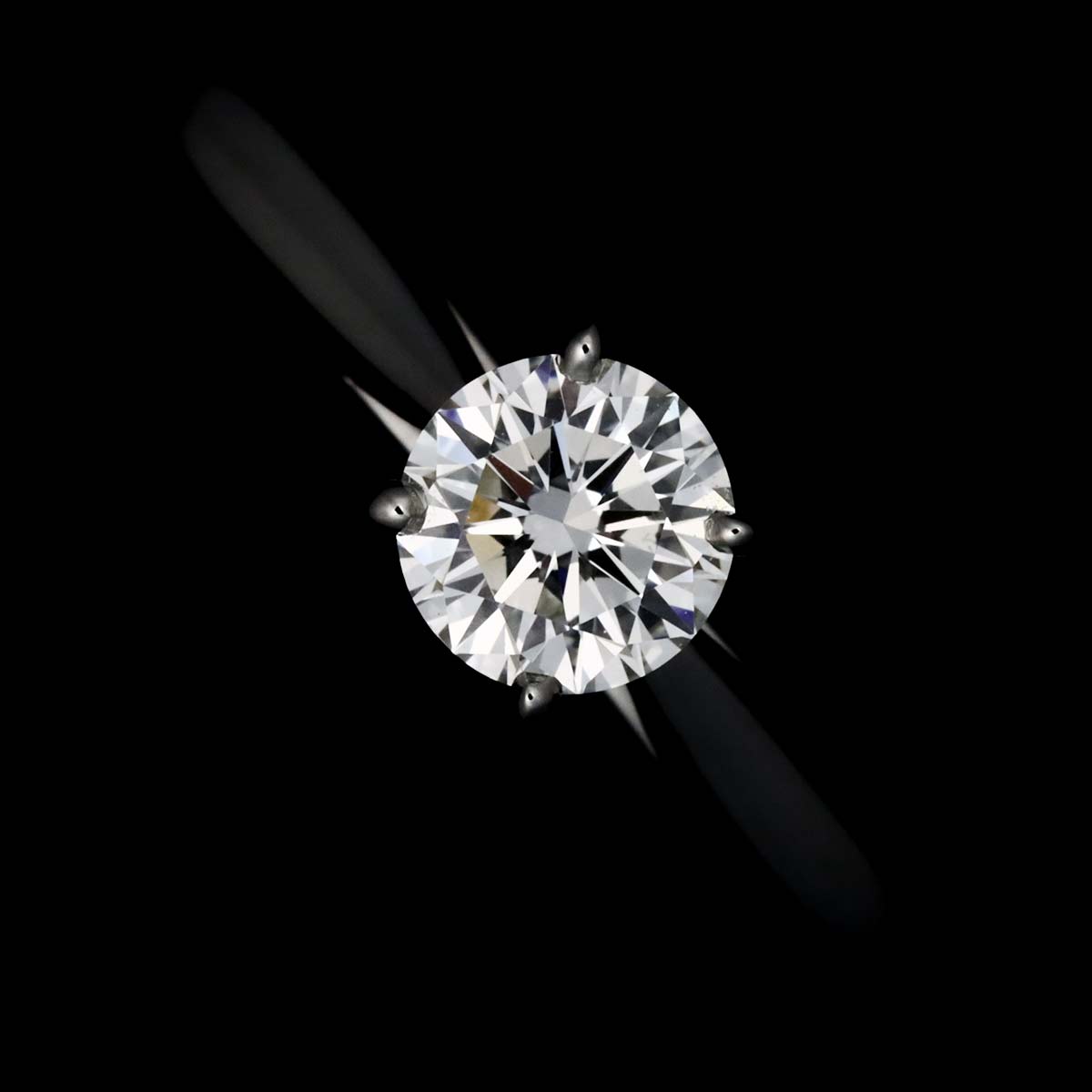 Solitaire Diamond 0.35ct G/VVS1 Ring Pt Size50 4.75-5(US)
