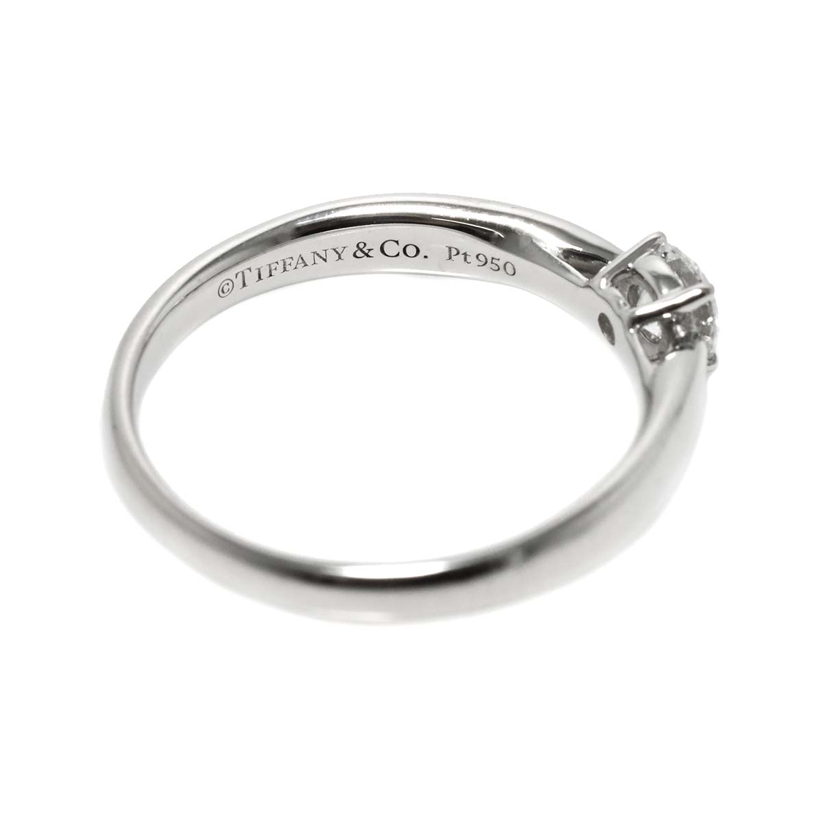 Harmony Diamond 0.23ct F/VS1/3EX Ring Pt Size4.5-4.75(US)