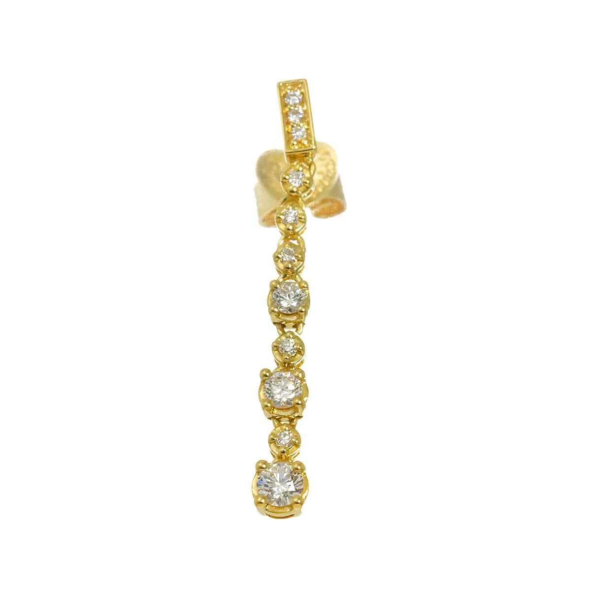 Diamond 0.41ct Earring 18K YG 750 One Piece only