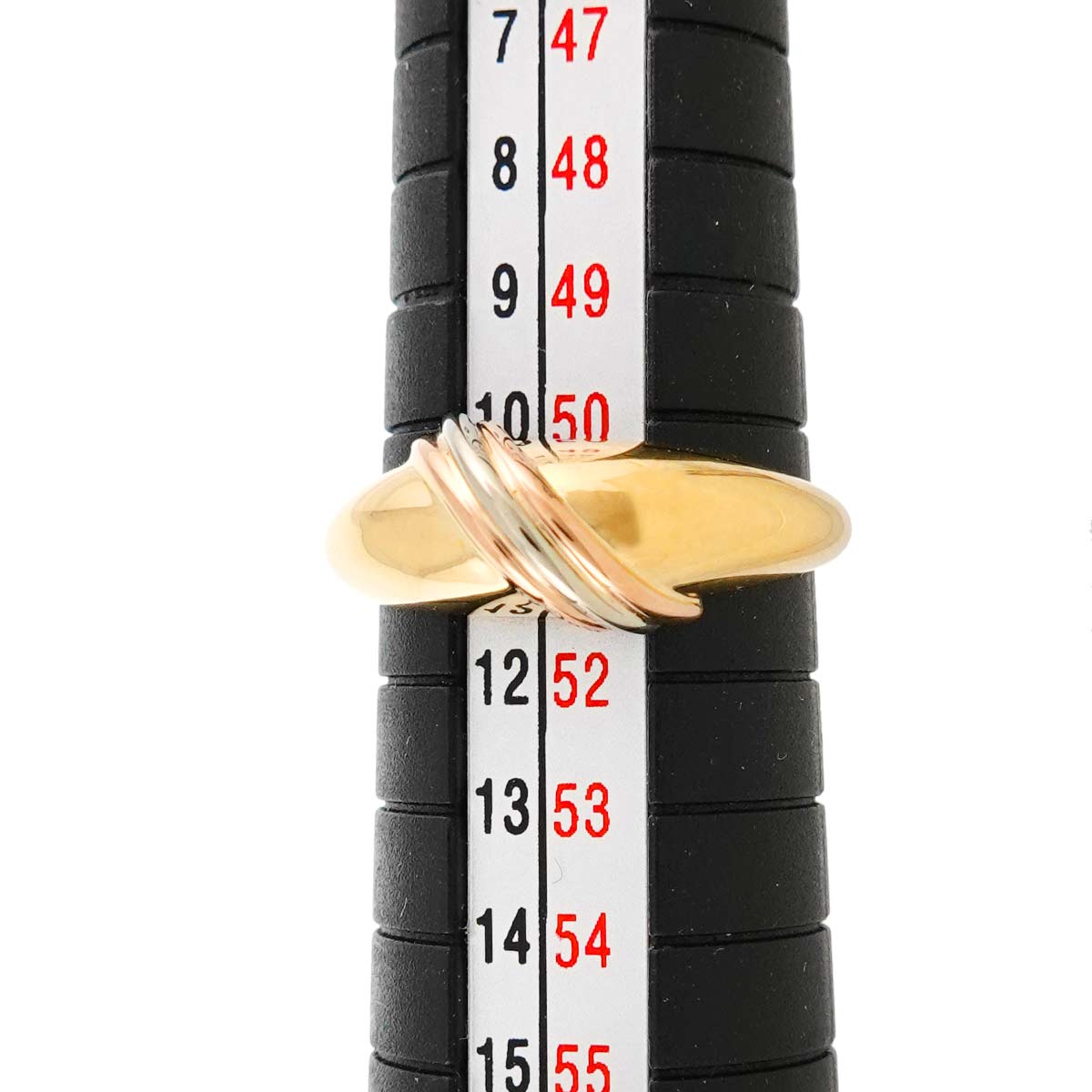 Thread Trinity Ring 18K YG WG PG 750 Size51 5.5-5.75(US)