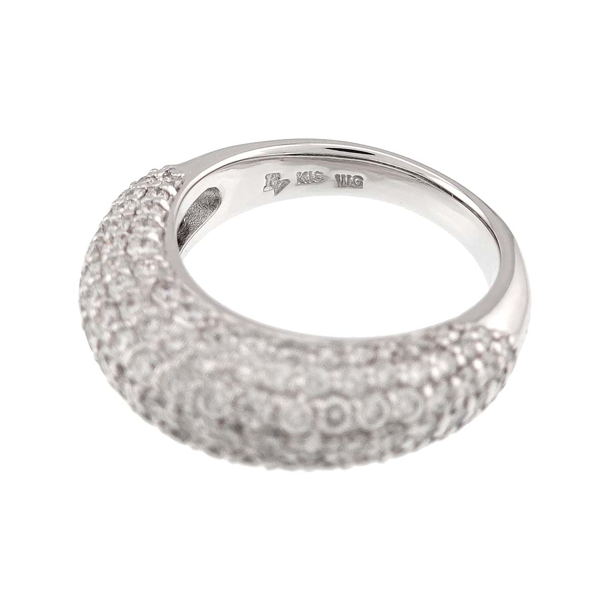 Diamond 1.70ct Ring 18K WG 750 Size4.75-5(US)