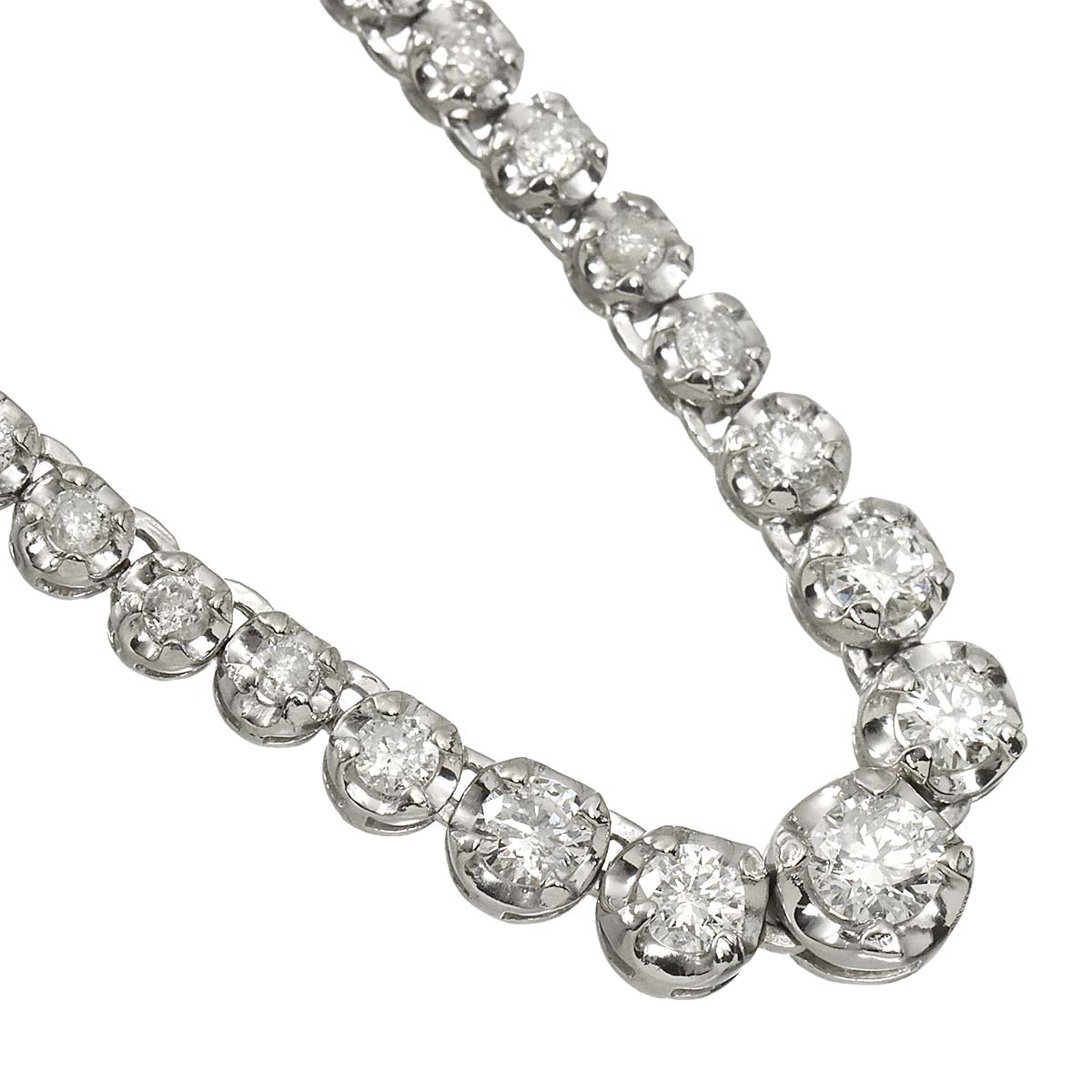 Diamond 3.00ct Necklace Pt Platinum
