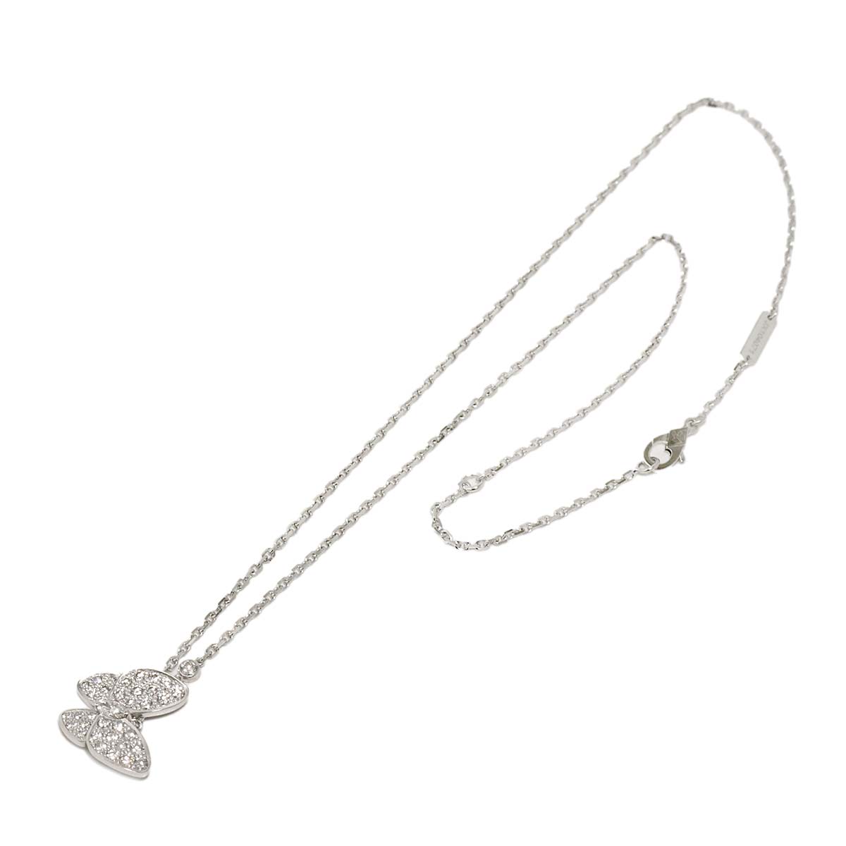 Papillon Diamond Necklace 18K WG 750