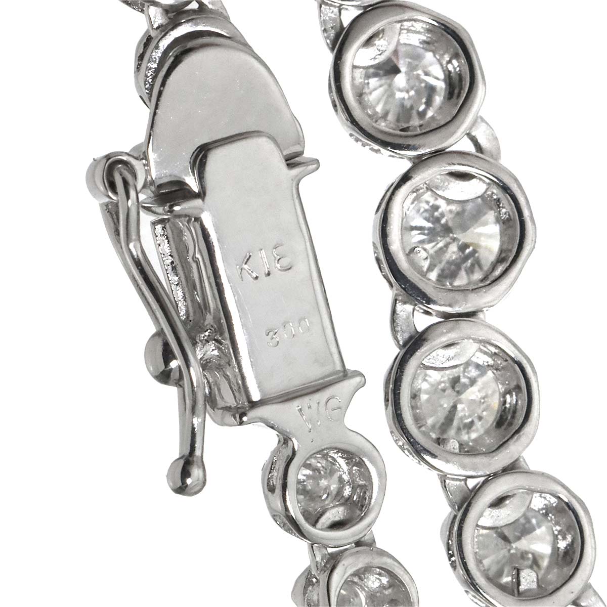 Diamond 3.00ct Necklace 18K WG White Gold 750