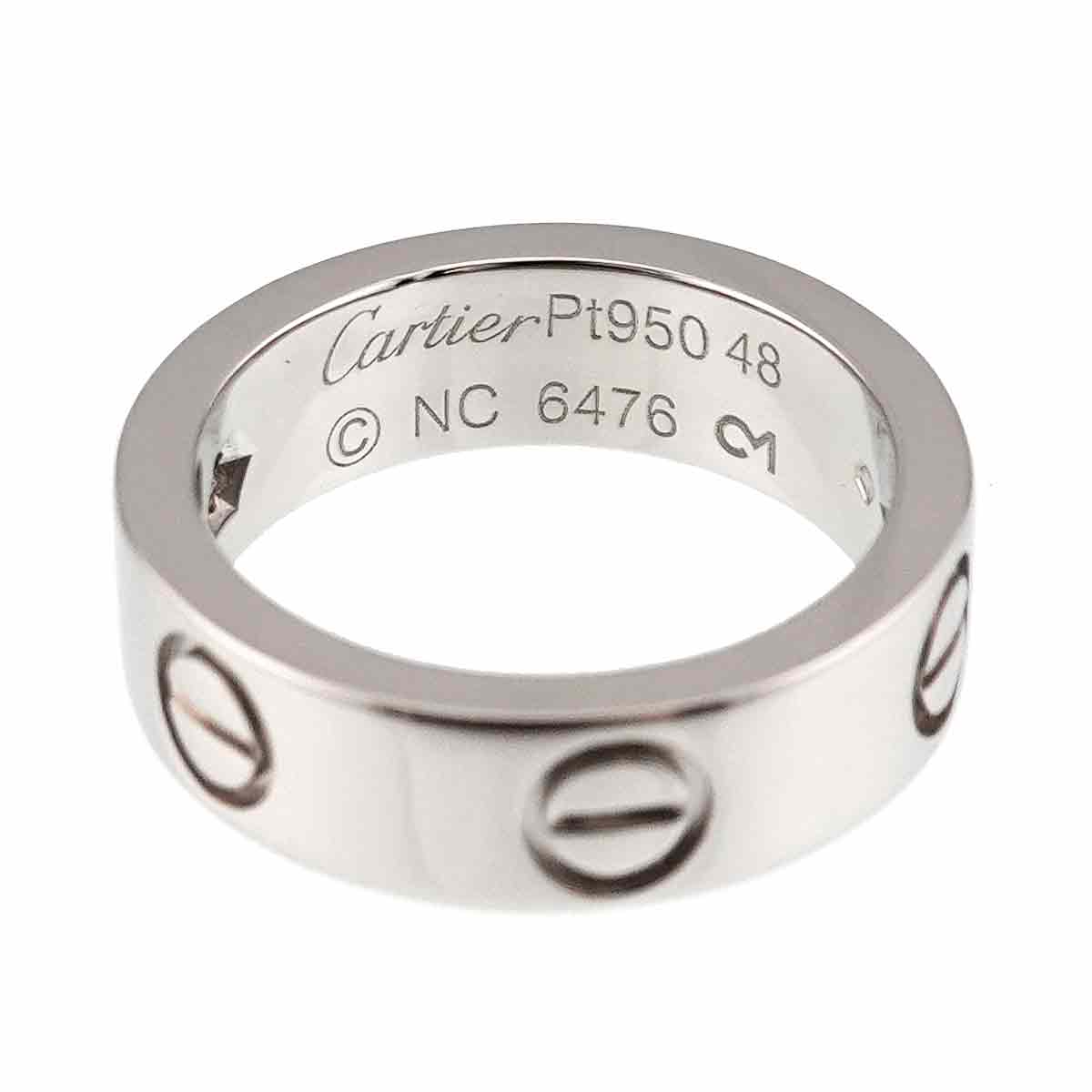 Love Ring Diamond 1P Platinum size48 4-4.5(US)