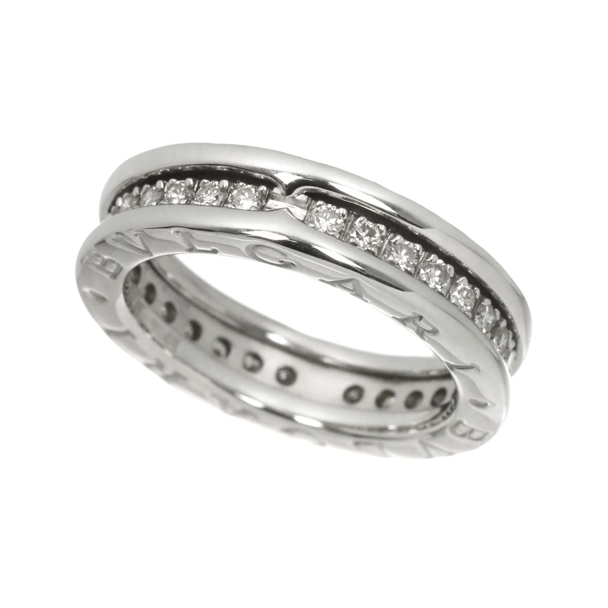 B-zero1 1Band Diamond Ring 18K WG 750 size48 4.5(US)