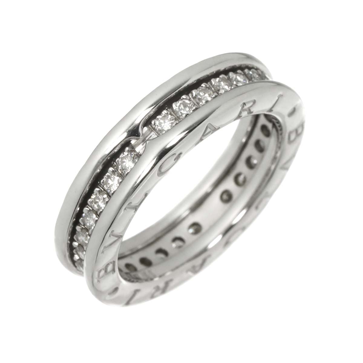 B-zero1 1Band Diamond Ring 18K WG 750 size48 4.5(US)