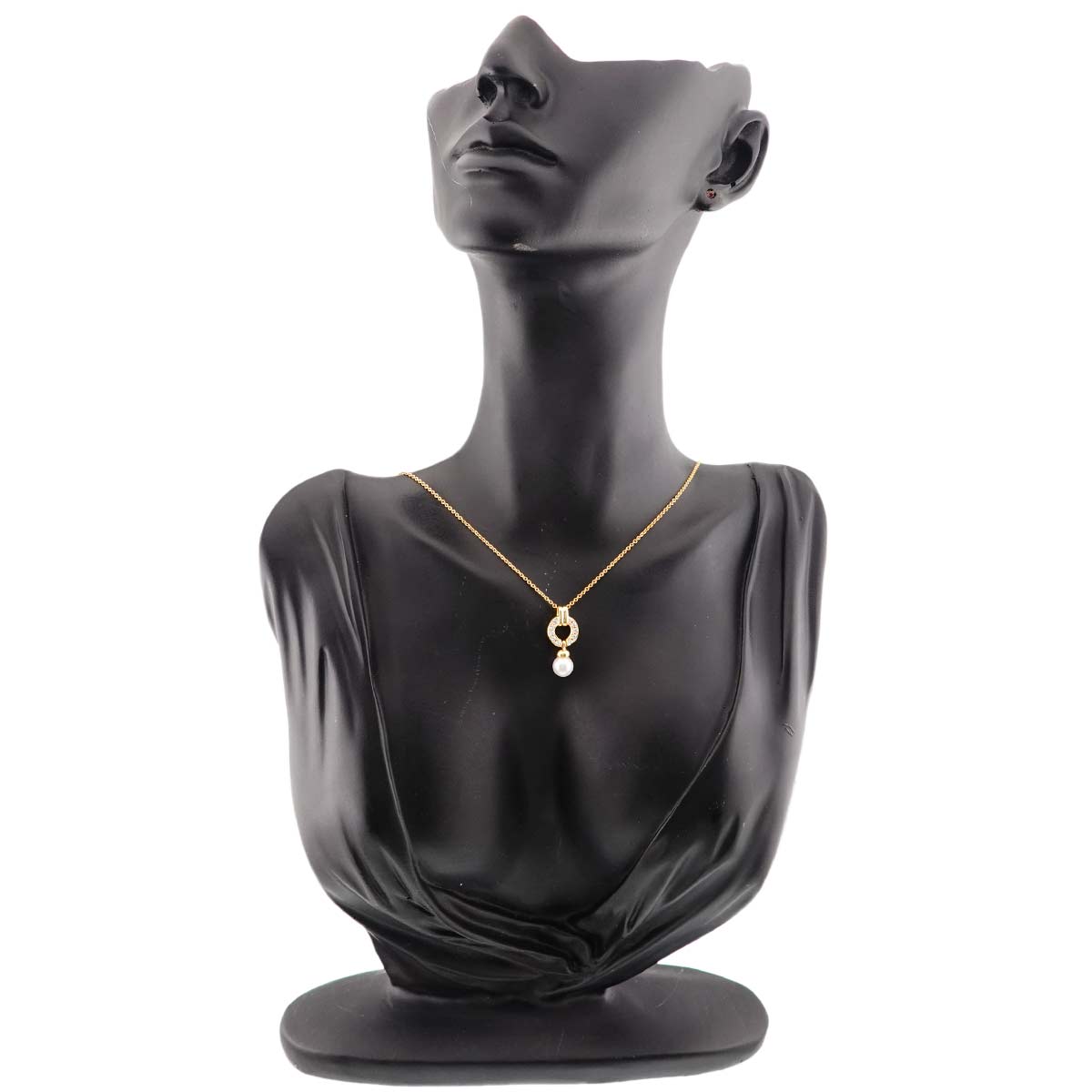 Akoya pearl 6.3mm Diamond Necklace 18K YG 750