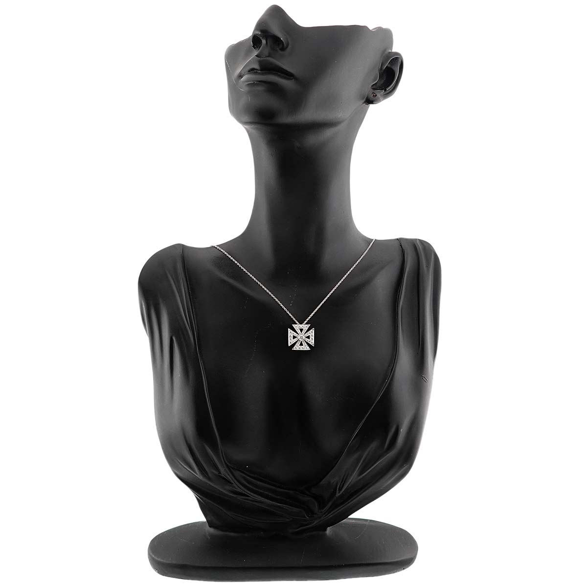 Cross Diamond Necklace Platinum