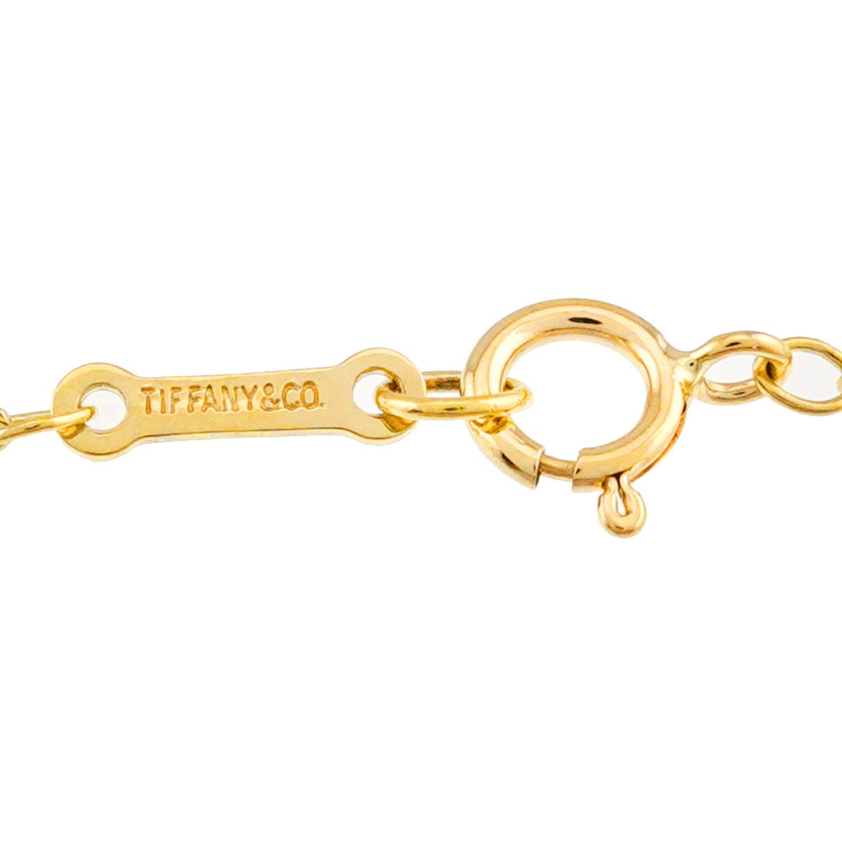 Crescent moon Necklace 18K Yellow Gold 750