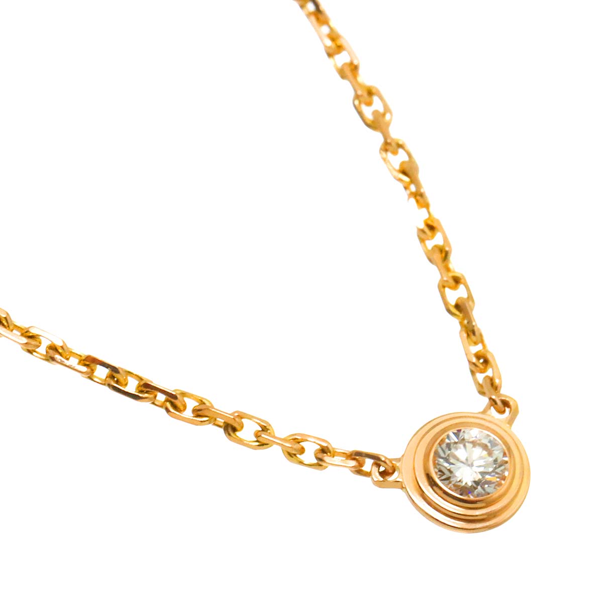 d Amour Diamond Necklace XS 18K Pink Gold 750