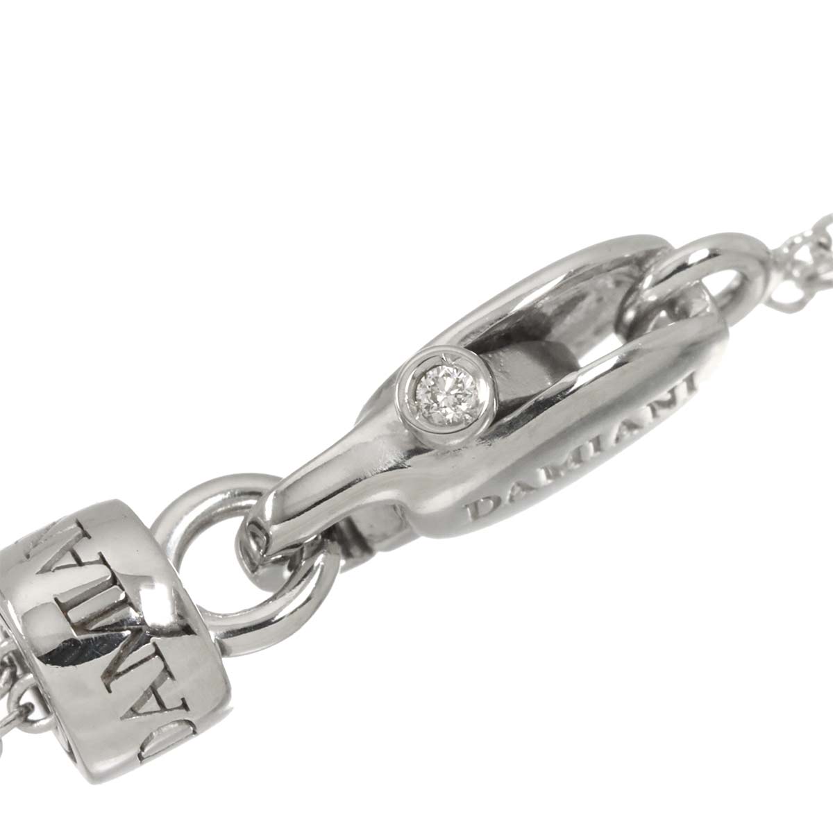 D-SIDE Diamond Necklace 18K White Gold 750