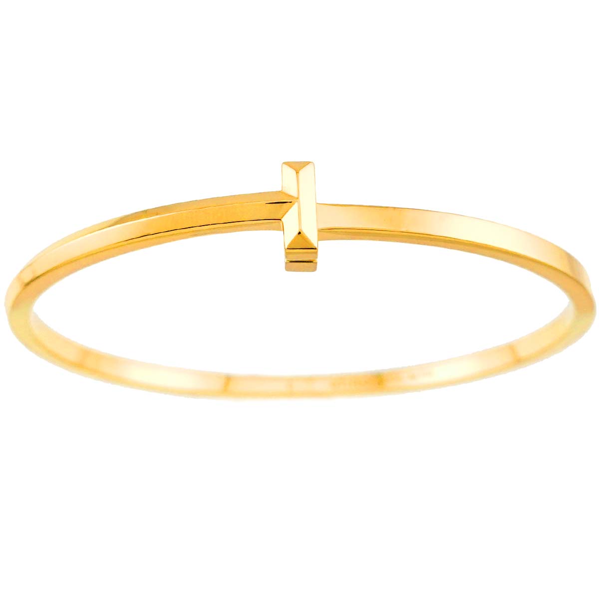 T One Bangle Bracelet 18K Yellow Gold 750