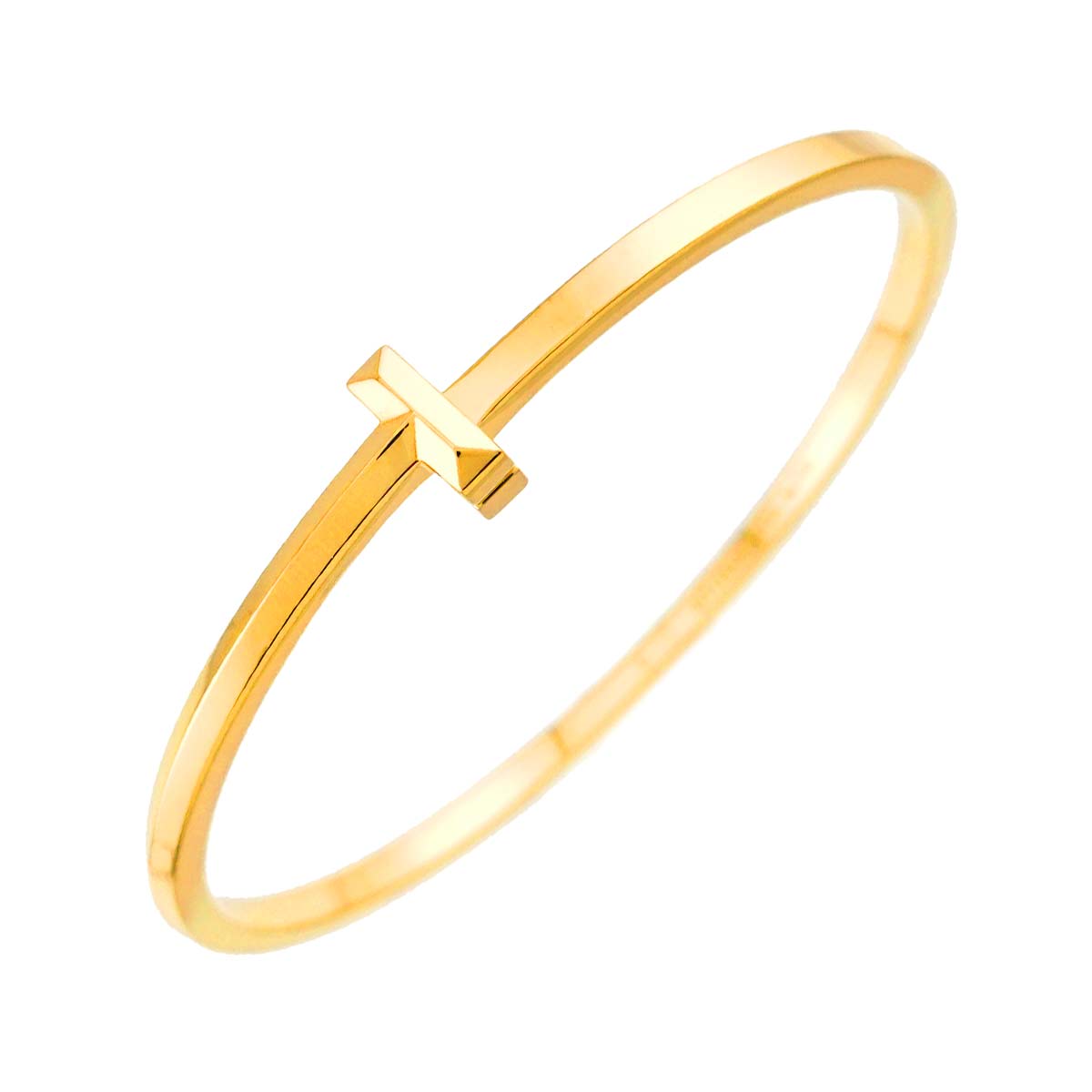 T One Bangle Bracelet 18K Yellow Gold 750