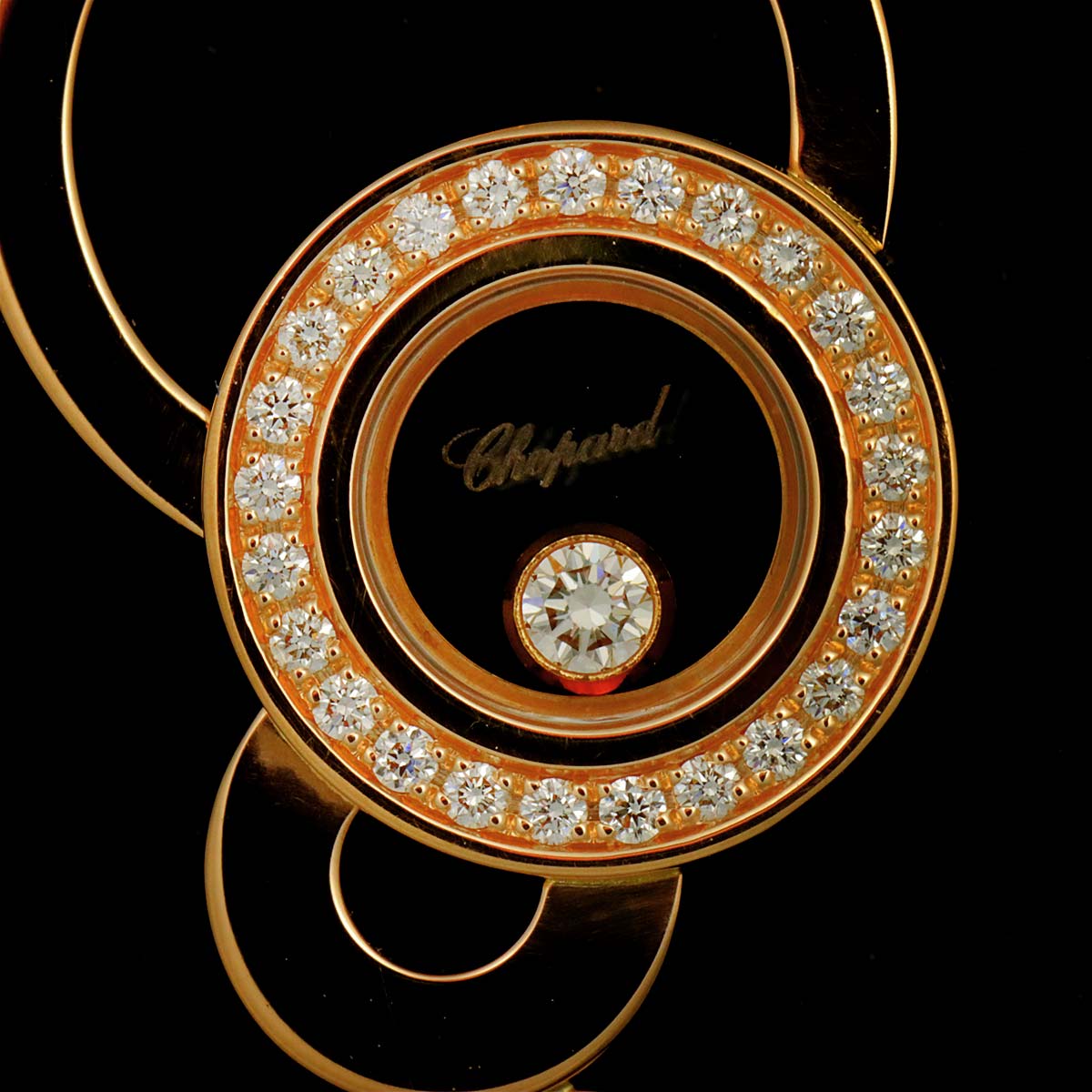Happy Diamond Bubble Necklace 18K PG 750