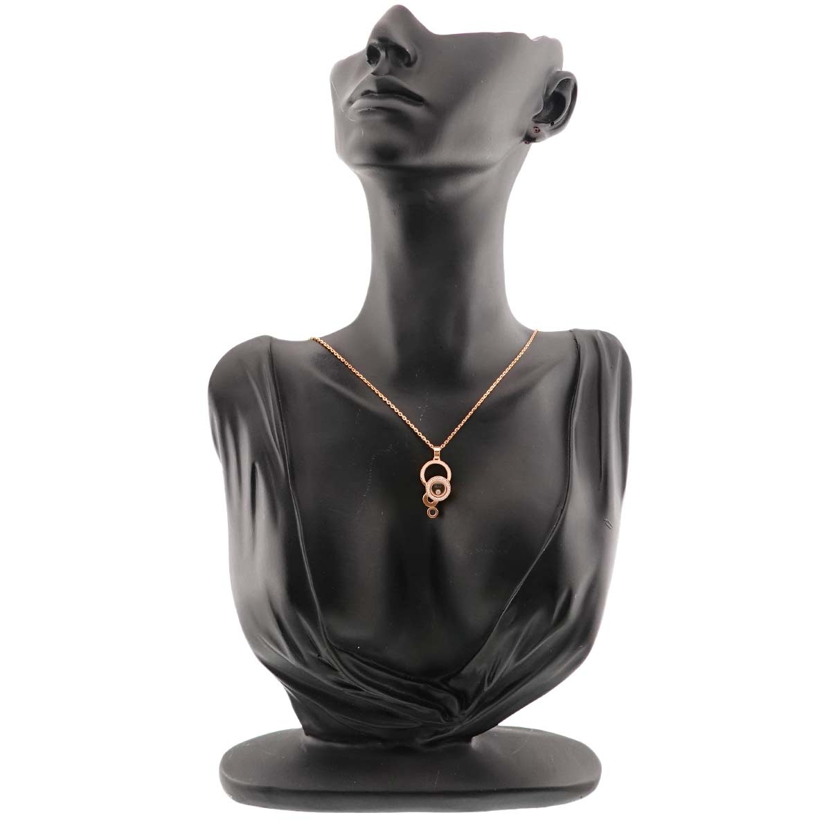 Happy Diamond Bubble Necklace 18K PG 750