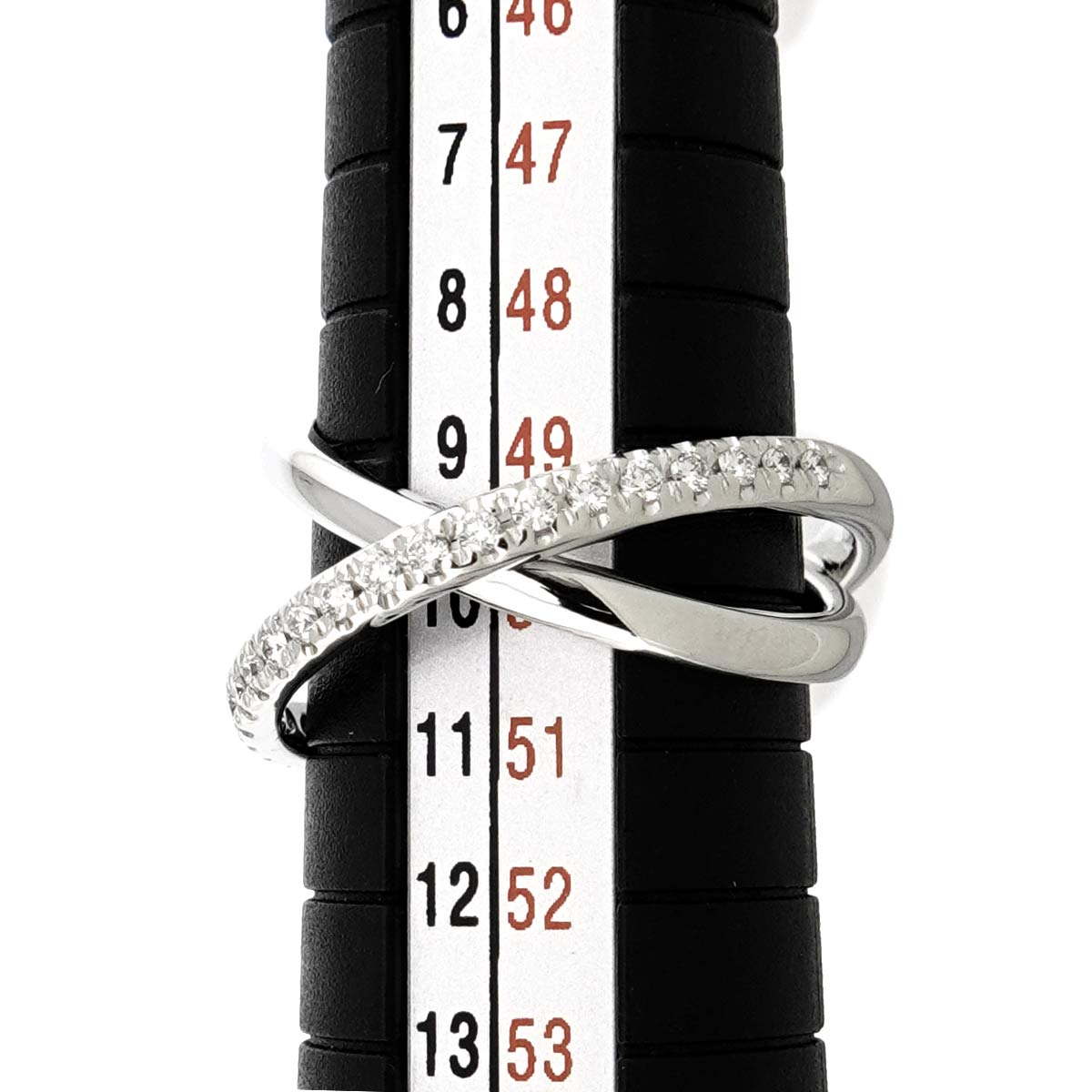 Diamond 0.18ct Ring 18K WG 750 size5.25(US)