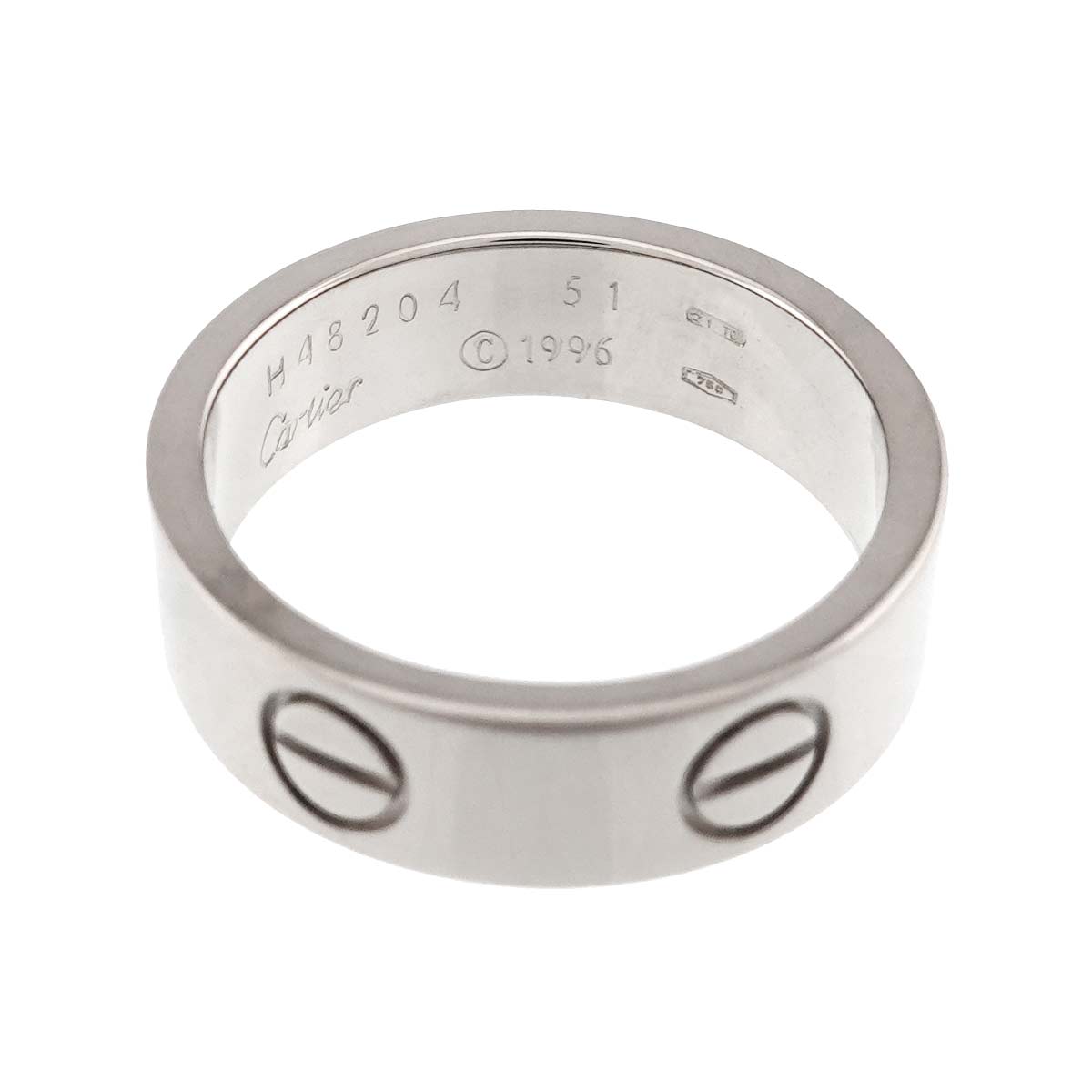 Love Classic Ring 18K White Gold 750 size51 5.25(US)