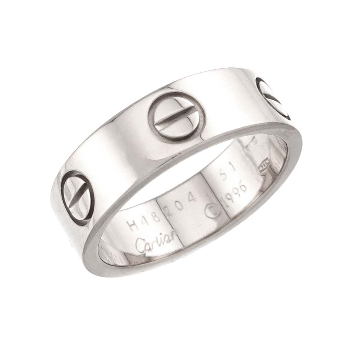 Love Classic Ring 18K White Gold 750 size51 5.25(US)