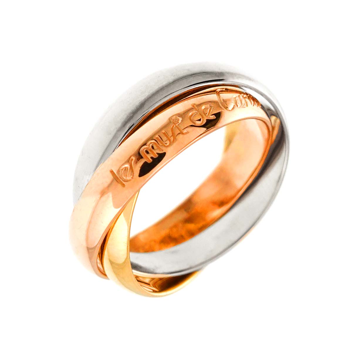 Trinity Ring MM 18K YG WG PG 750 Size48 4.5(US)