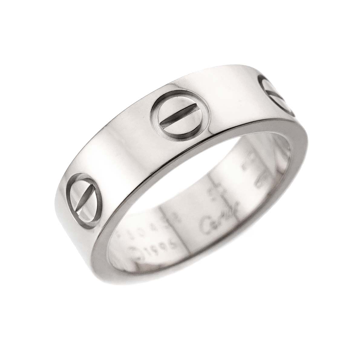 Love Ring 18K White Gold 750 size50 4.75-5(US)