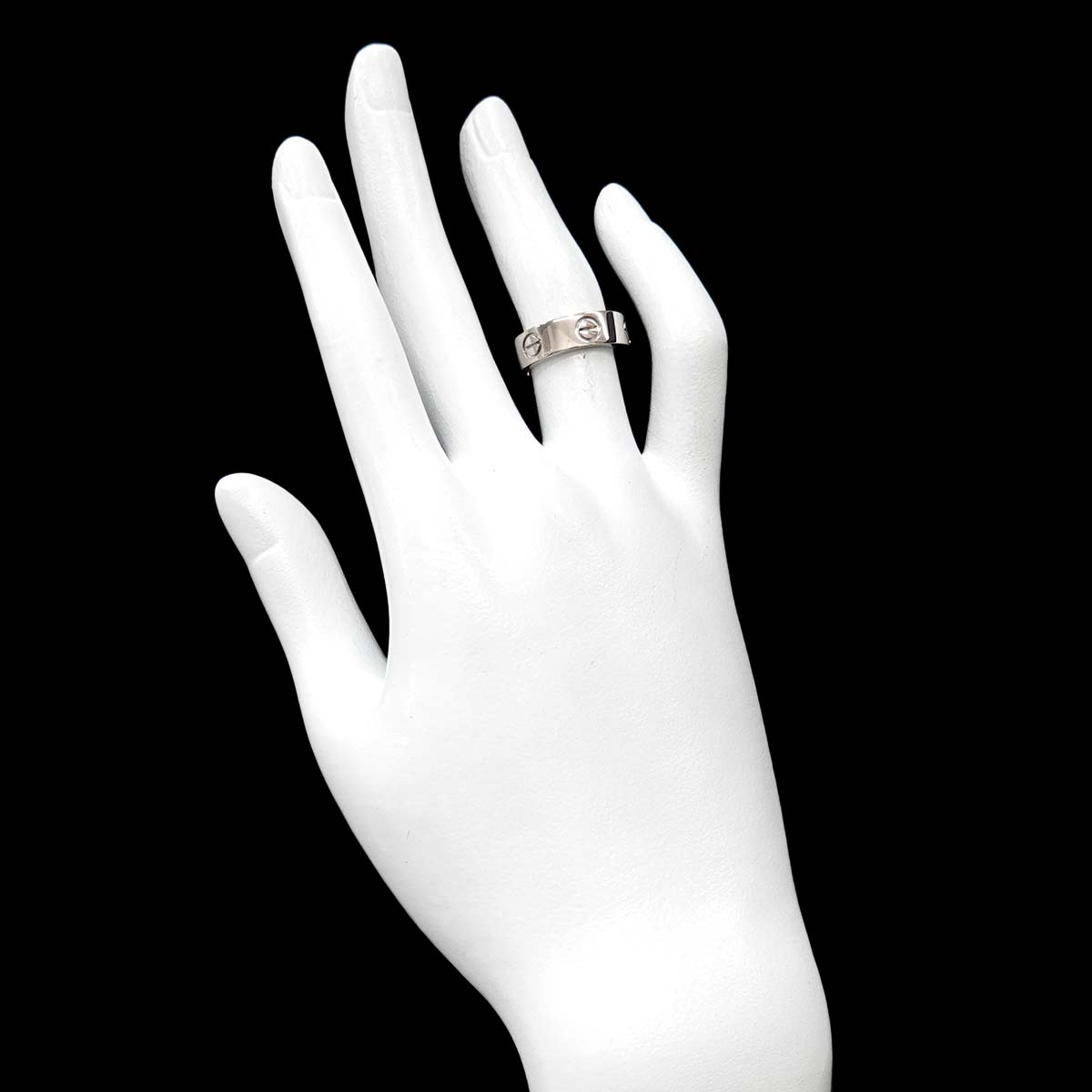 Love Ring 18K White Gold 750 size50 4.75-5(US)
