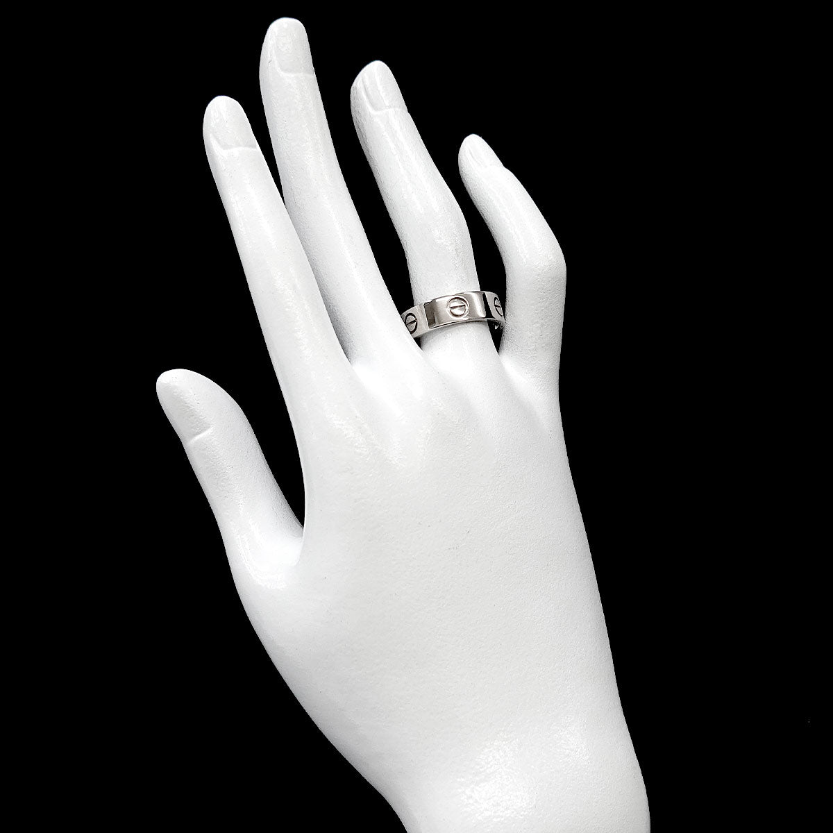 Love Ring 18K White Gold 750 size58 7.75-8(US)