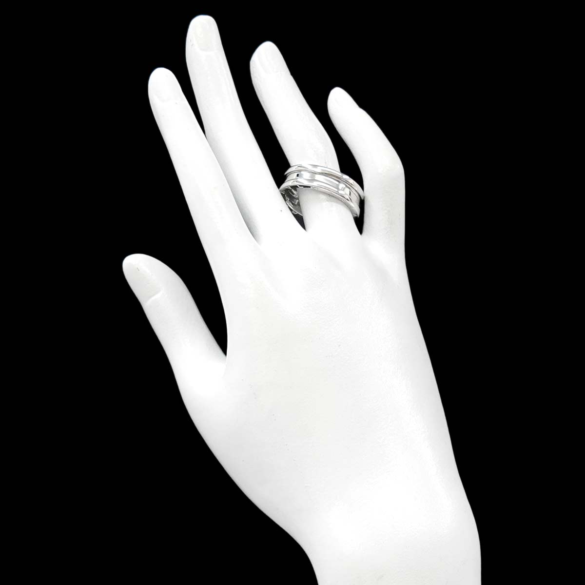B-ZERO1 2 BAND Ring 18K White Gold 750 Size63 9.75-10(US)