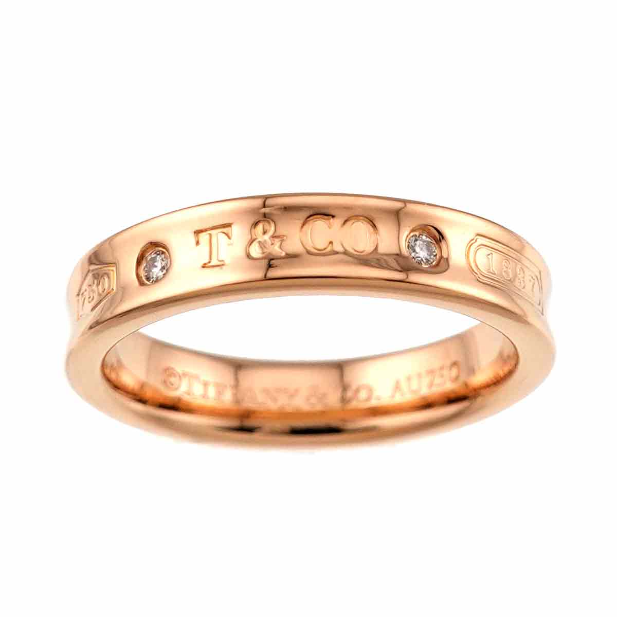 1837 Narrow Diamond Ring 18K PG 750 Size5.75-6(US)