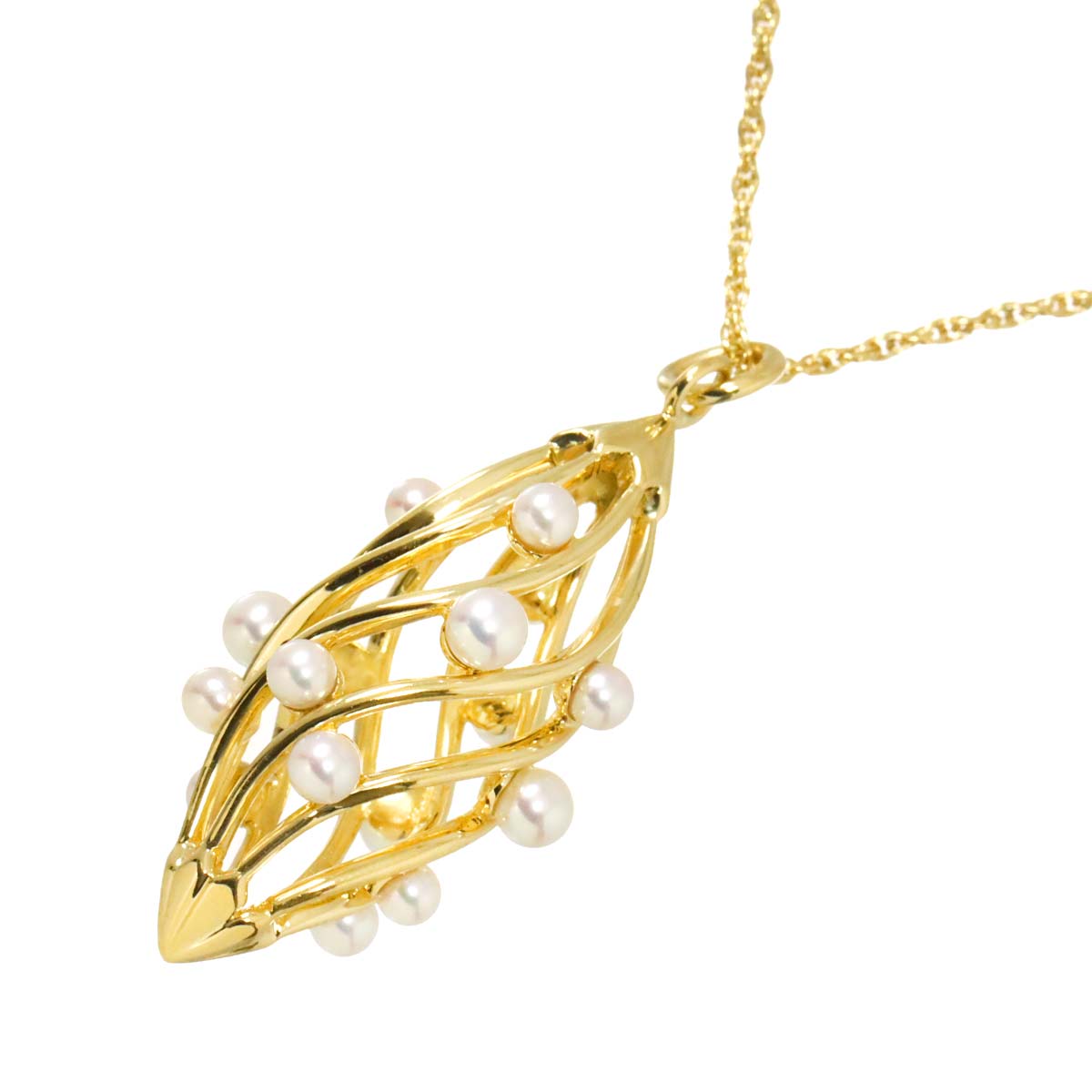 Baby Pearl 4.2-3.3mm Necklace 18K YG 750