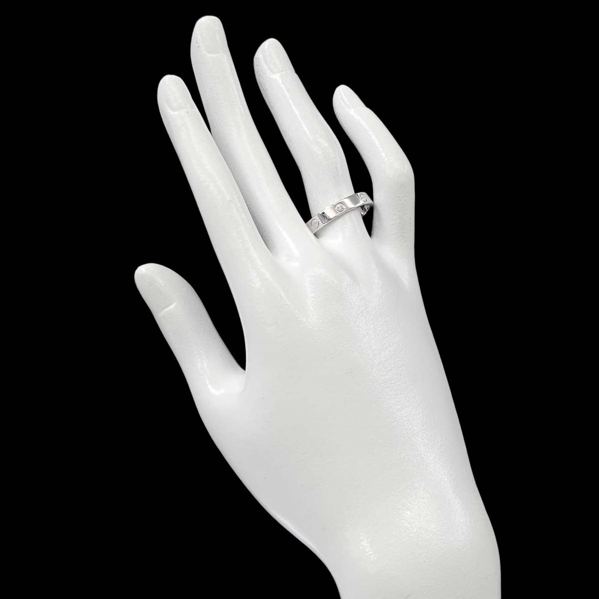 Mini Love Diamond Ring 18K White Gold 750 size64 10.25-10.5(US)