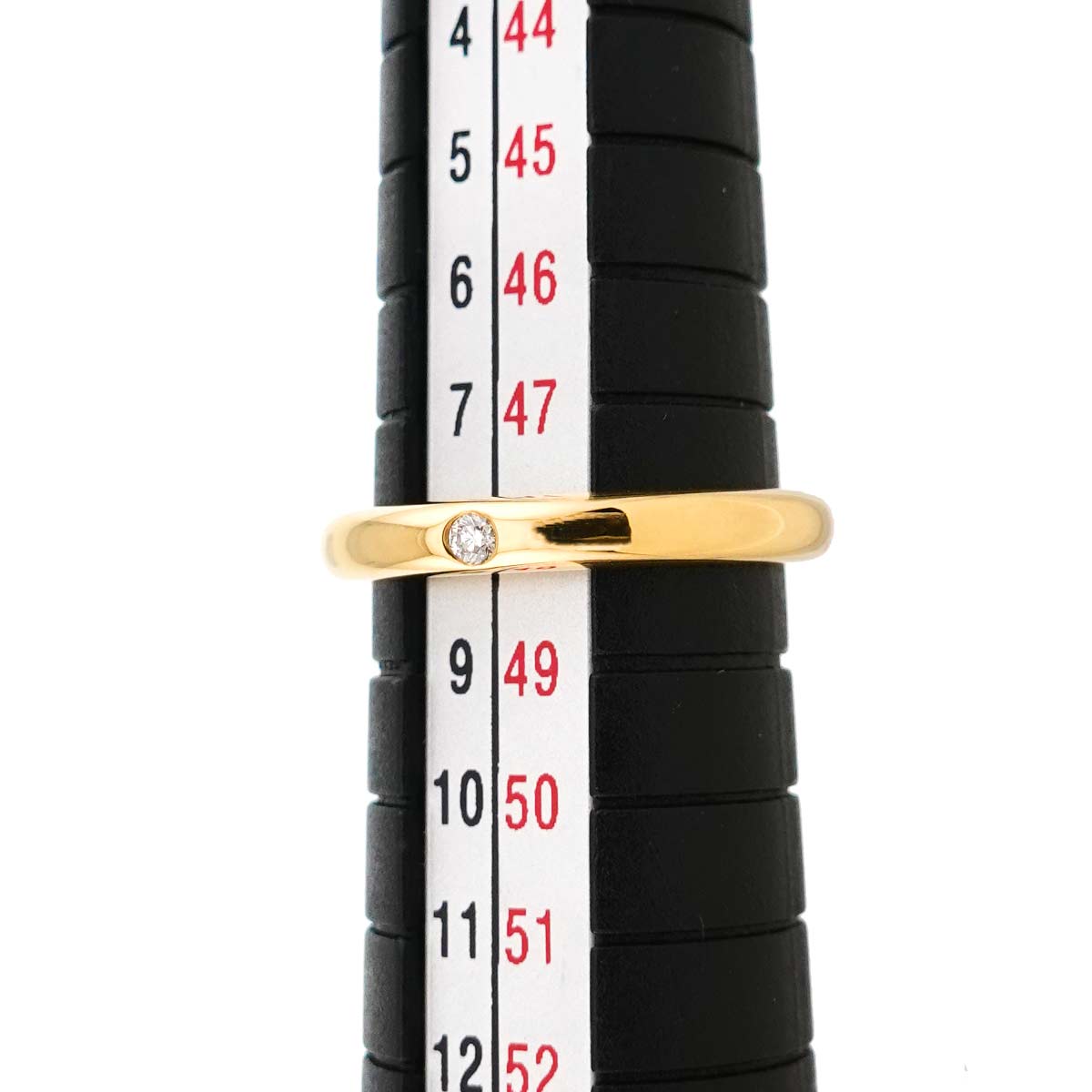 Stacking Diamond 1P Ring 18K Yellow Gold 750 Size4.5(US)