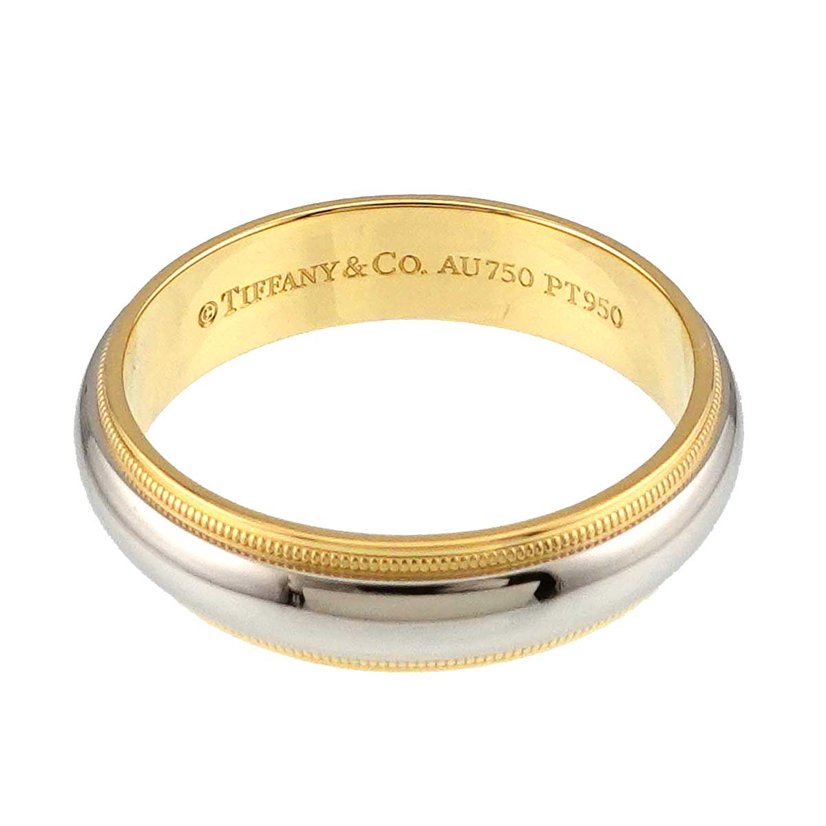 Milgrain Band Ring 18K YG 750 Pt Size11.75-12(US)